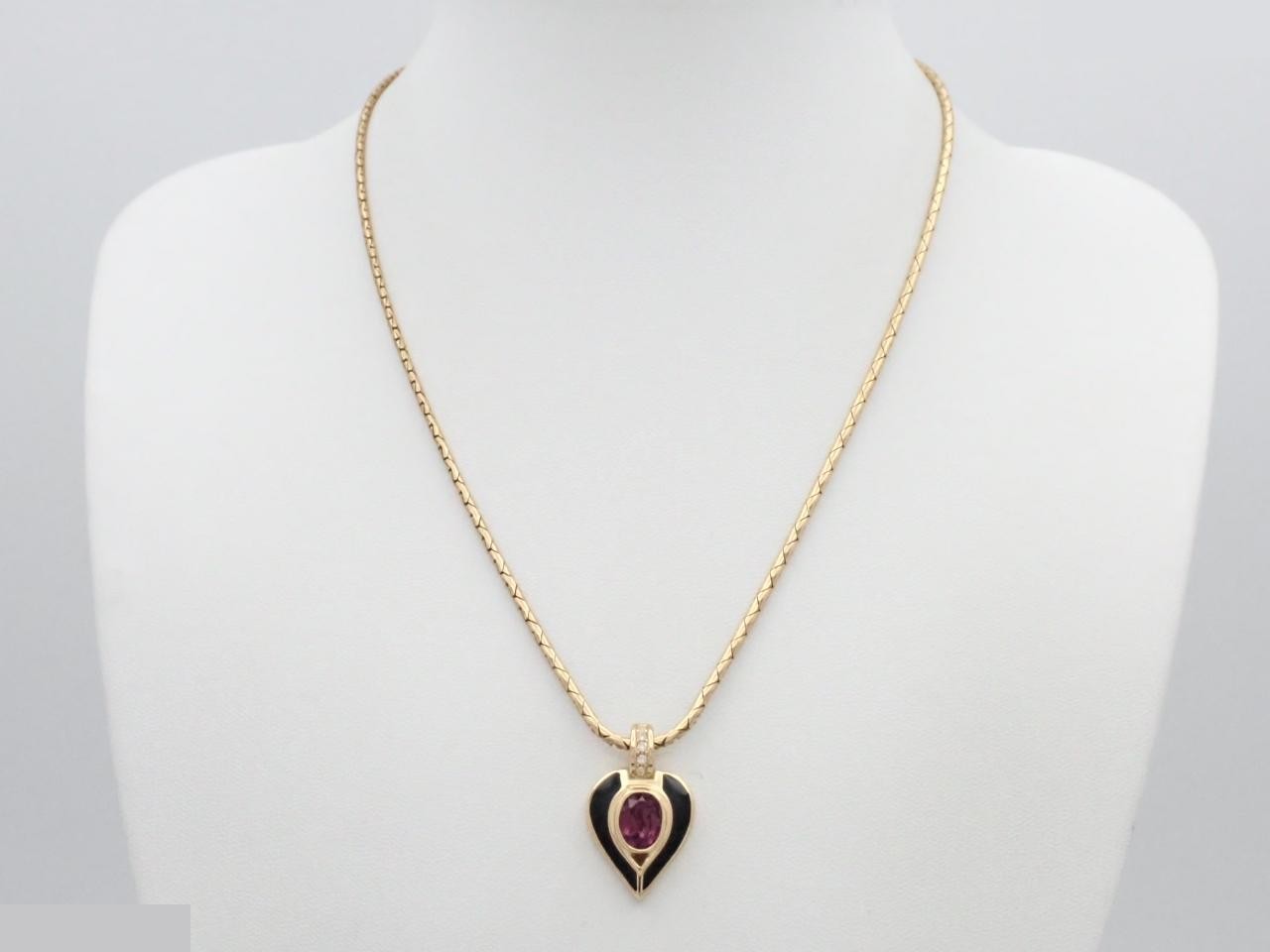 Other lines: Precious metals, necklaces, colored stones, heart, purple, gold — view 3