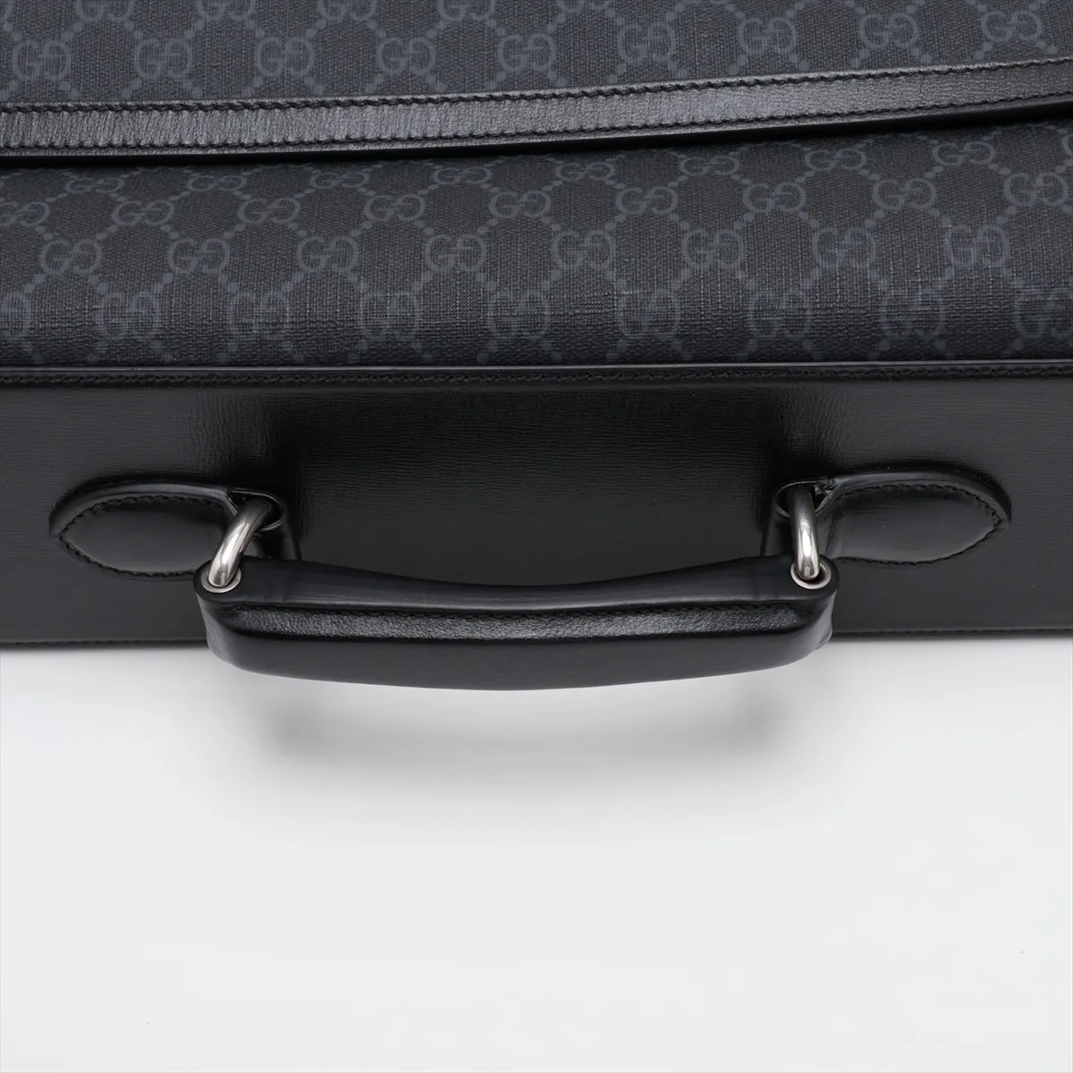GG Supreme PVC x Leather 2-Way Handbag, Black, 703484, Includes 2 Hangers — view 5