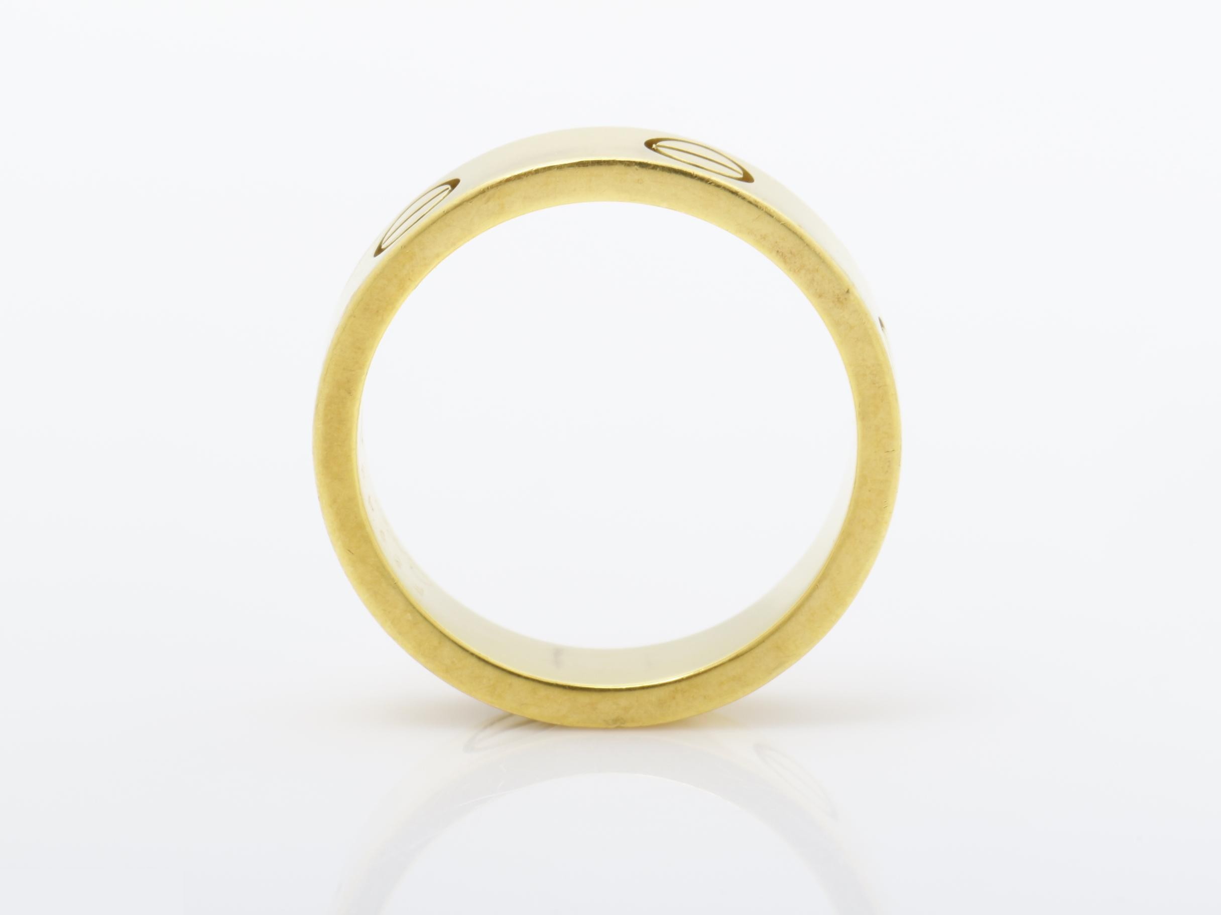750YG Love Ring, 8g, Size #54, Width approx. 5.5mm — view 5