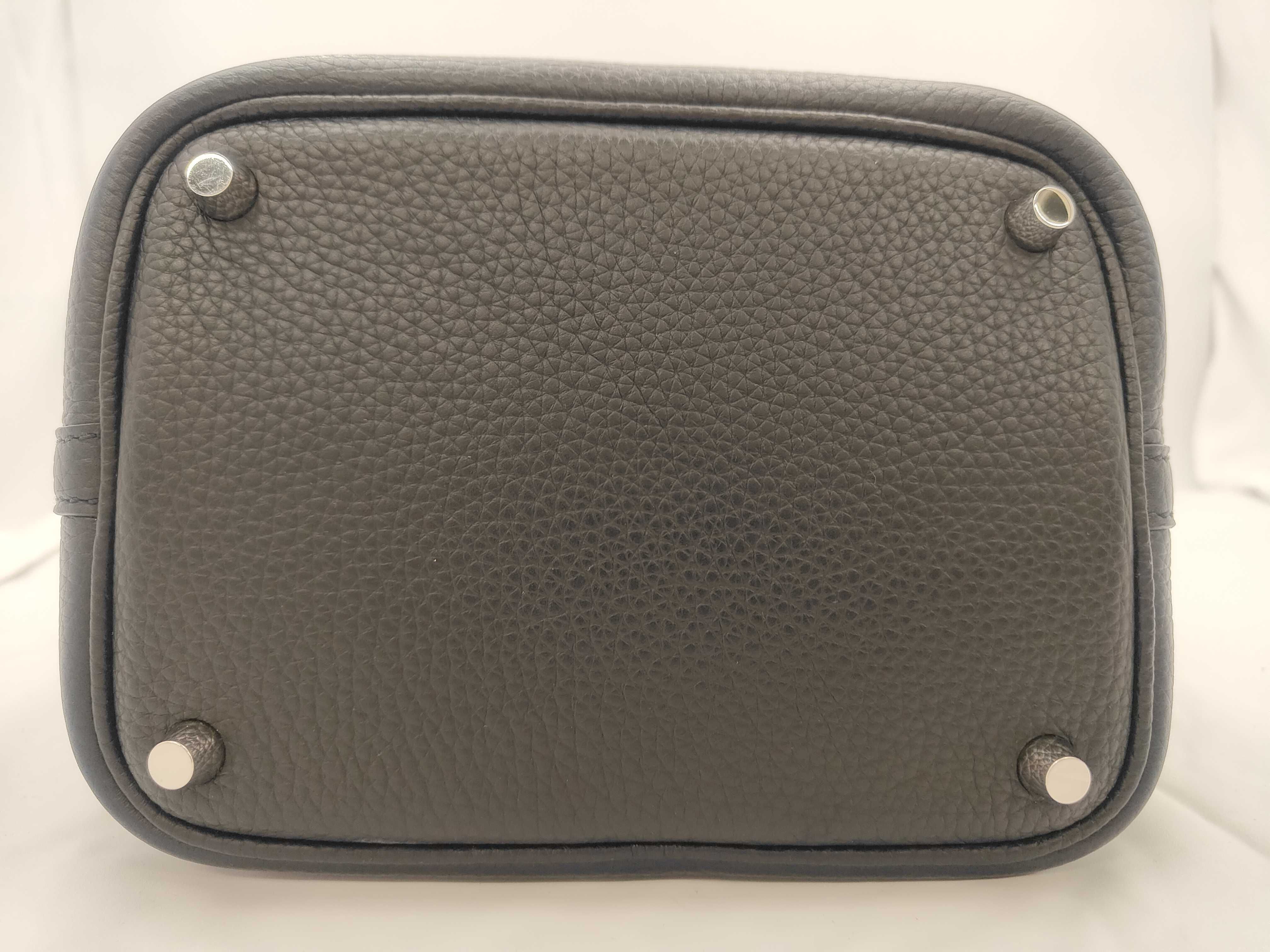 Picotin Lock PM Black P Hardware K Stamp Handbag — view 7
