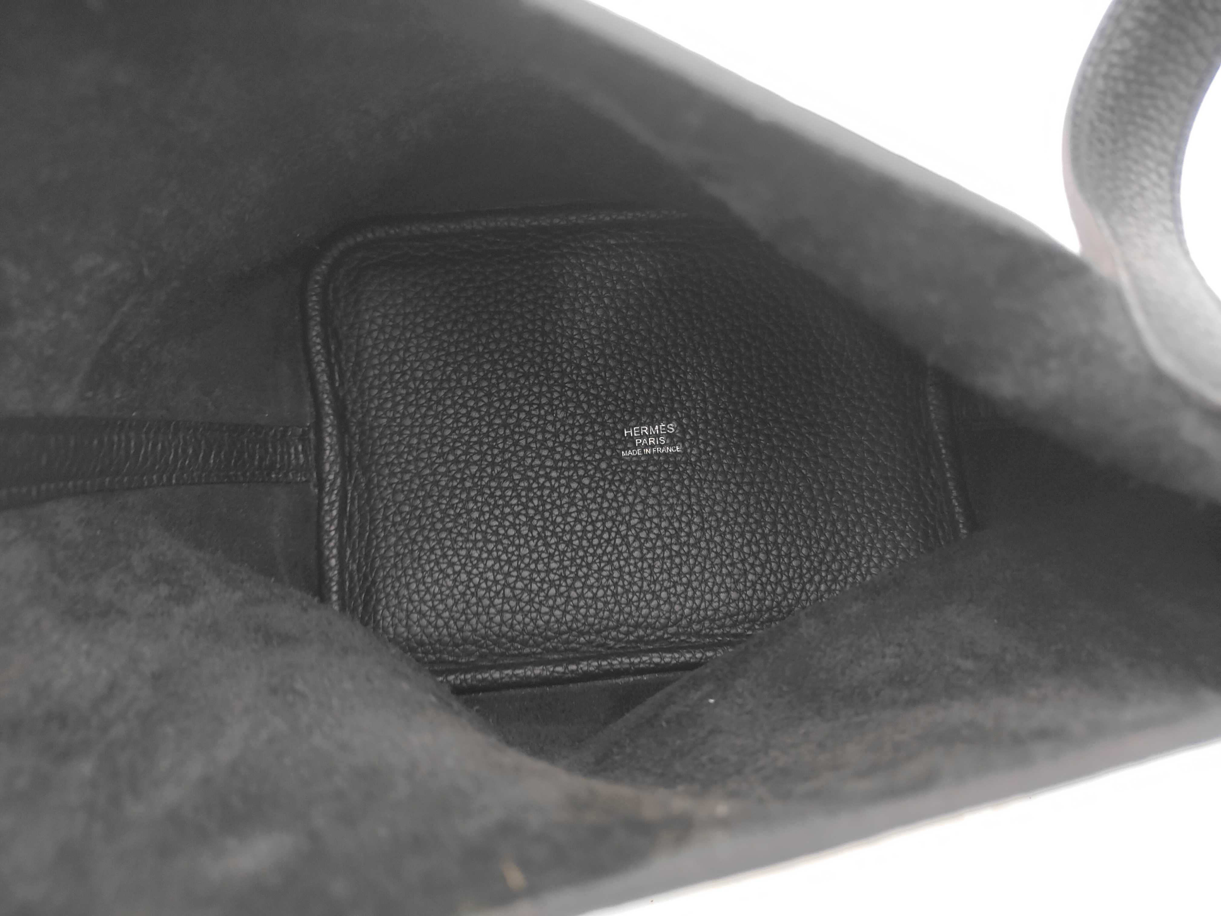 Picotin Lock PM Black P Hardware K Stamp Handbag — view 8