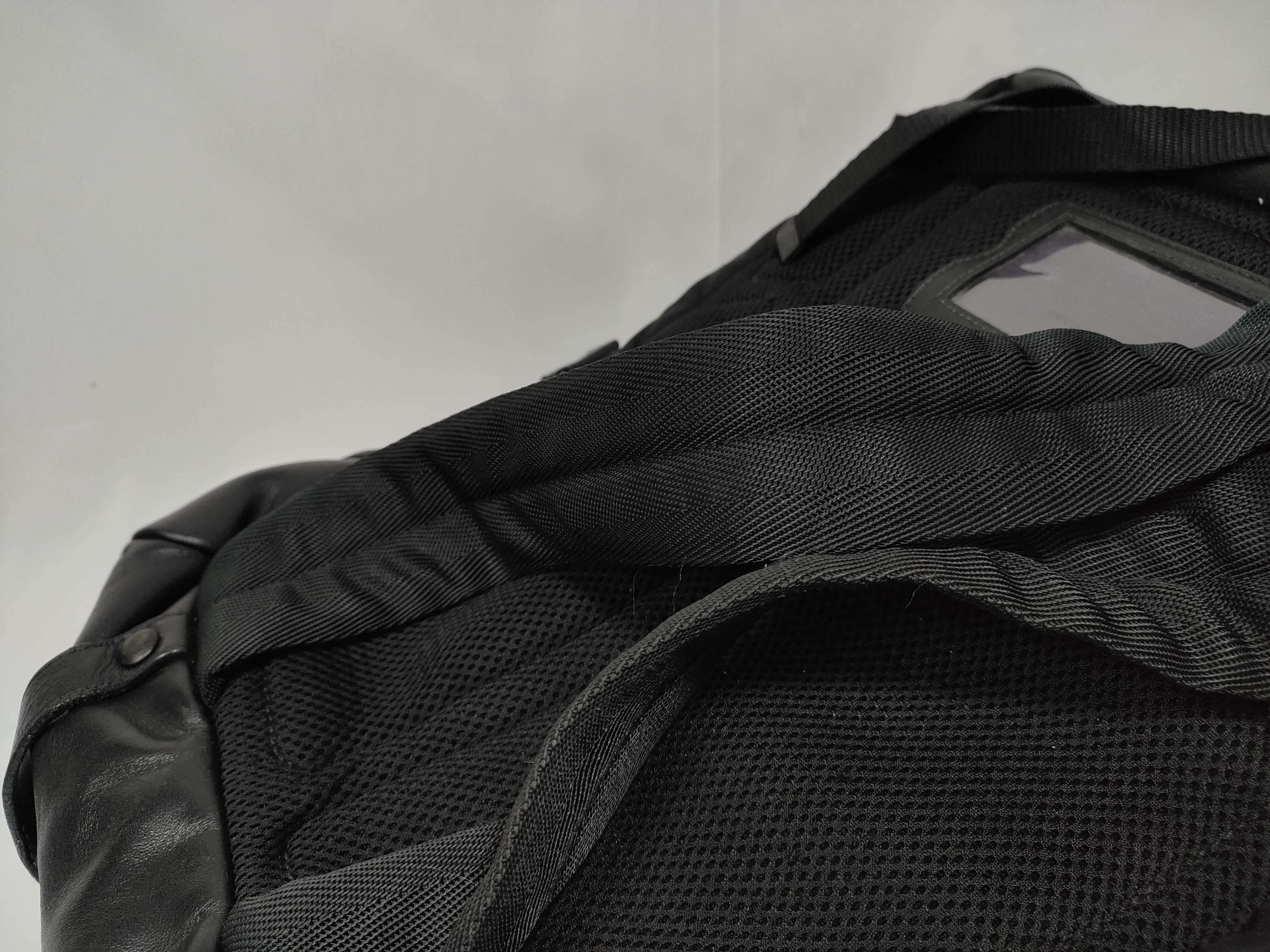 Tessuto Nylon x Leather Backpack/Rucksack, Black, 2VZ135 — view 7