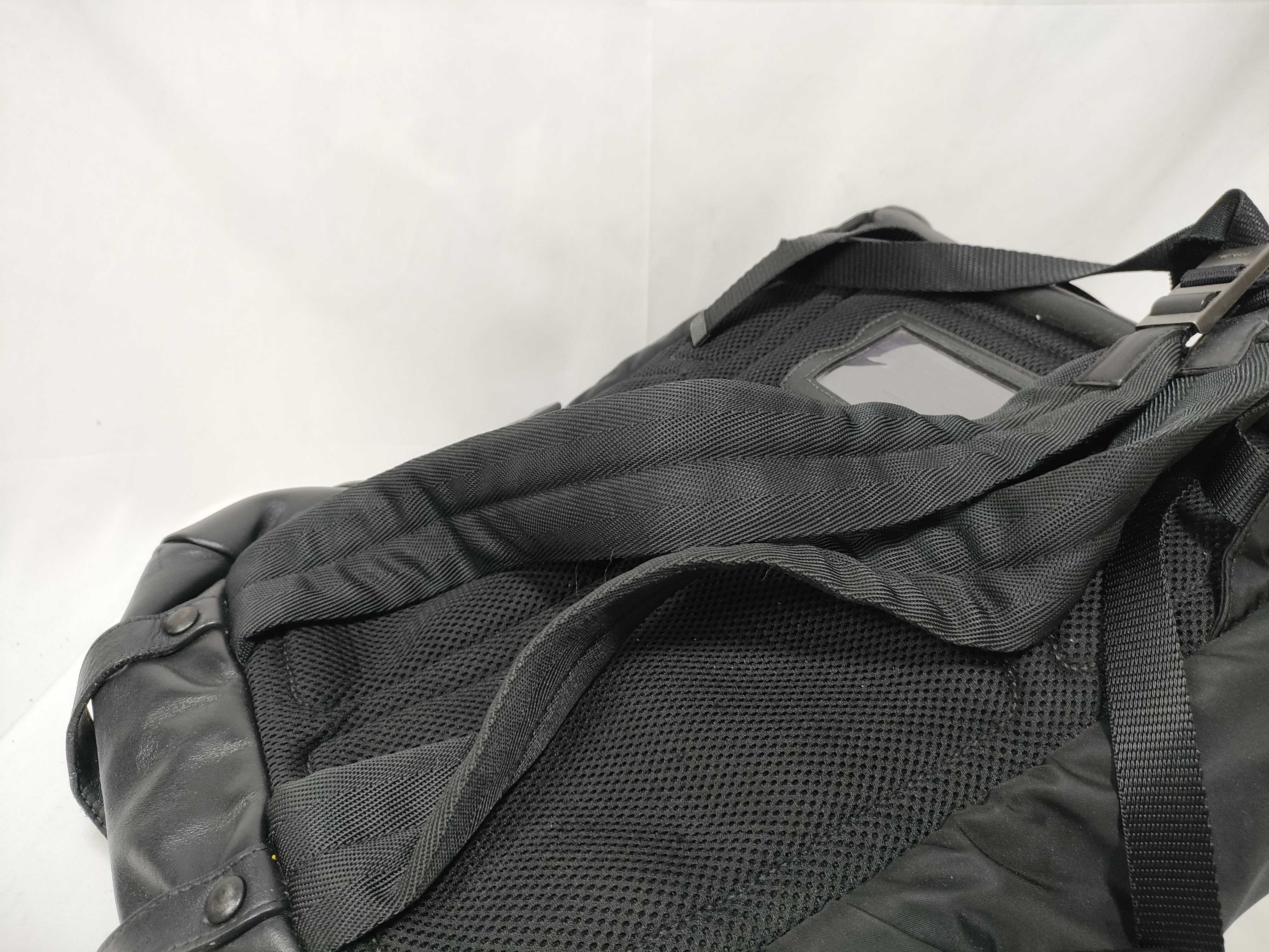 Tessuto Nylon x Leather Backpack/Rucksack, Black, 2VZ135 — view 8