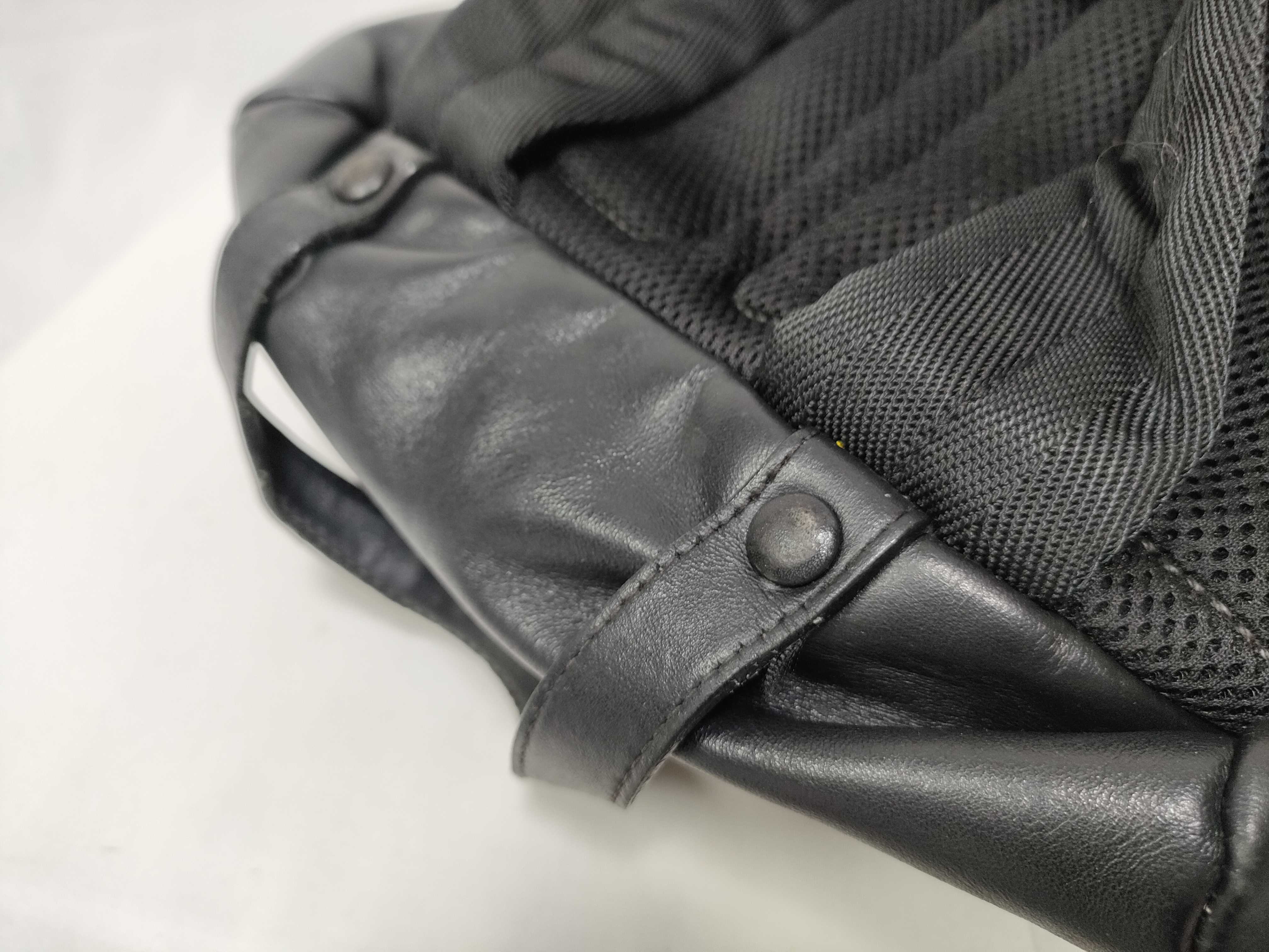 Tessuto Nylon x Leather Backpack/Rucksack, Black, 2VZ135 — view 9