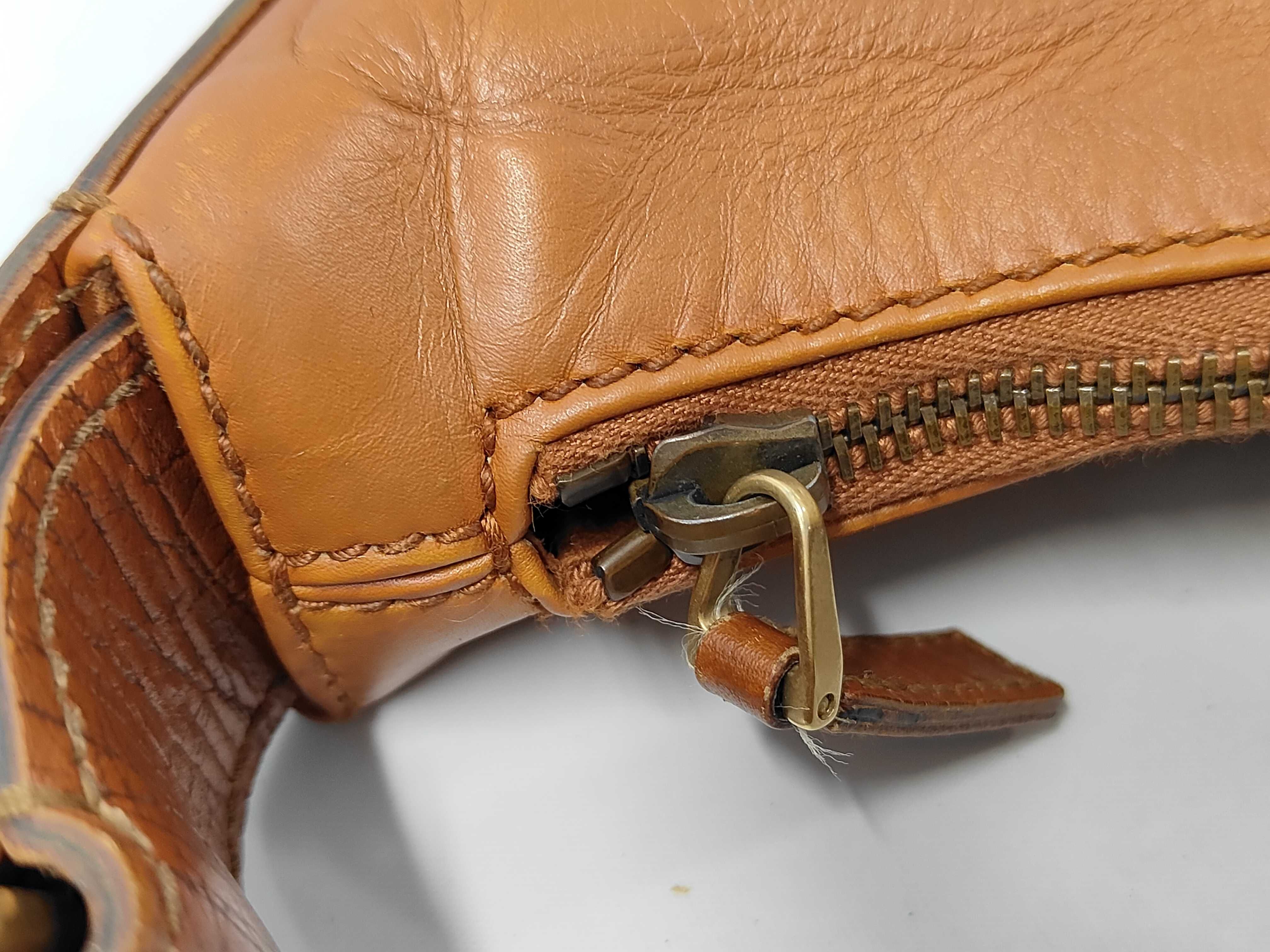 Horsebit Shoulder Bag, Leather, Camel, 115867 (Shoulder Bag) — view 8