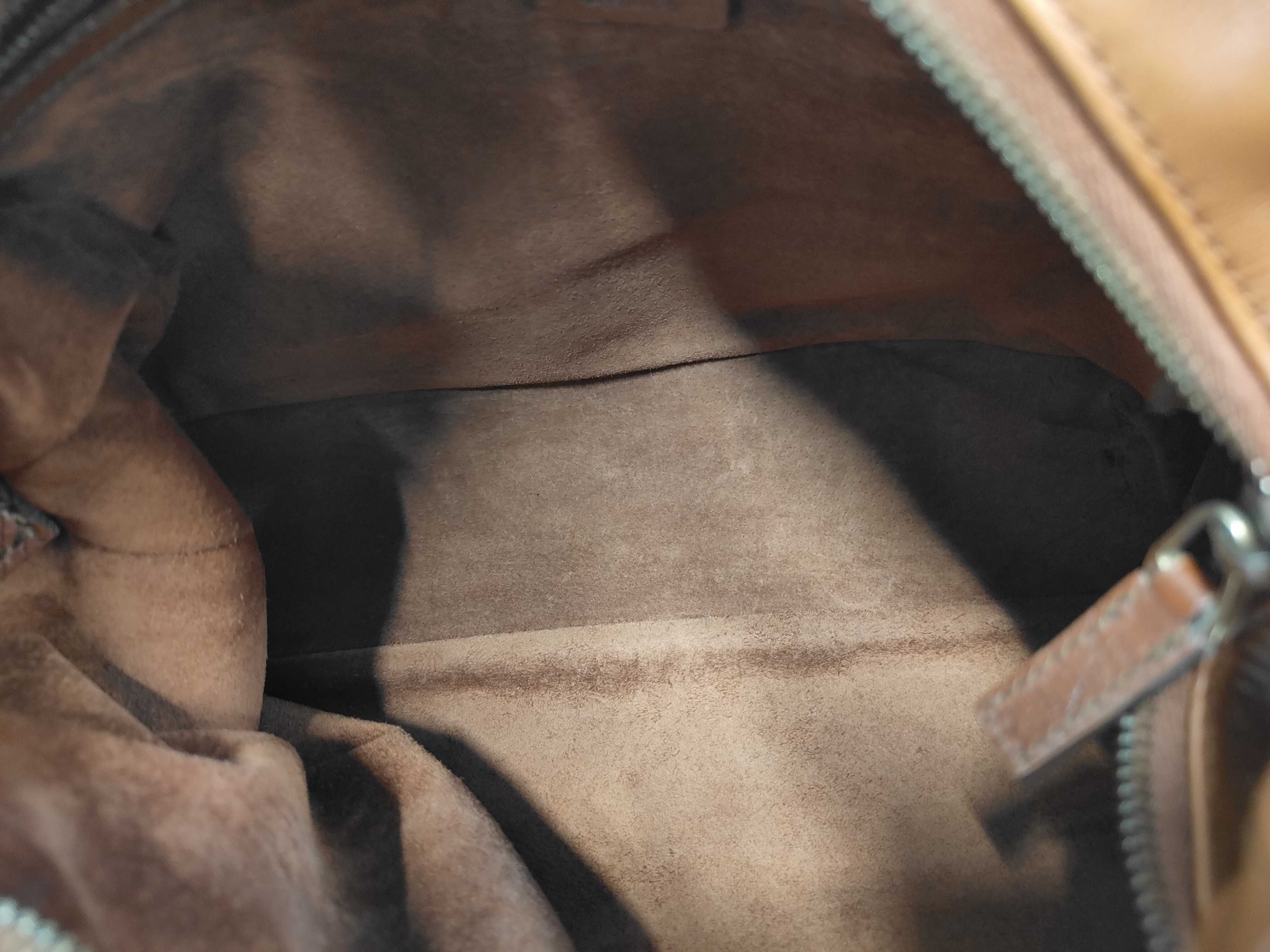 Horsebit Shoulder Bag, Leather, Camel, 115867 (Shoulder Bag) — view 9