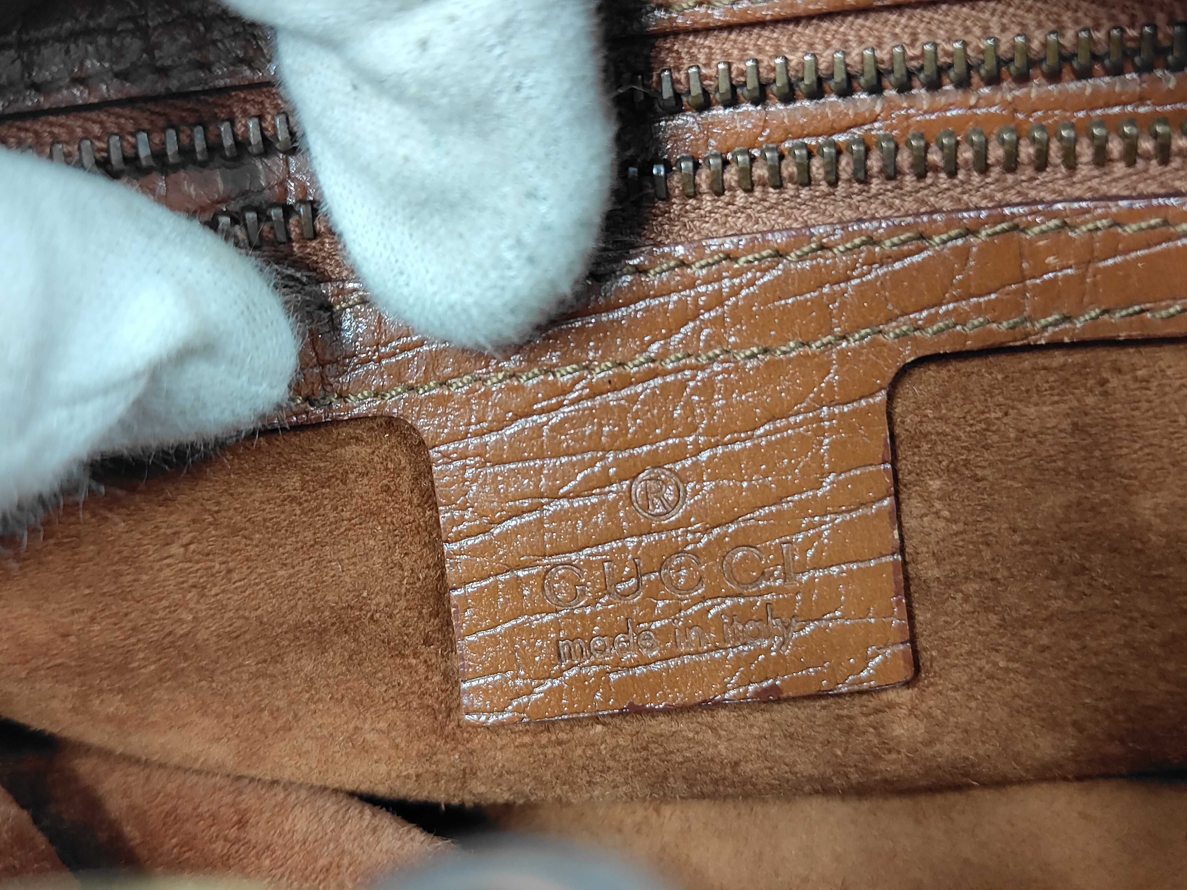 Horsebit Shoulder Bag, Leather, Camel, 115867 (Shoulder Bag) — view 10