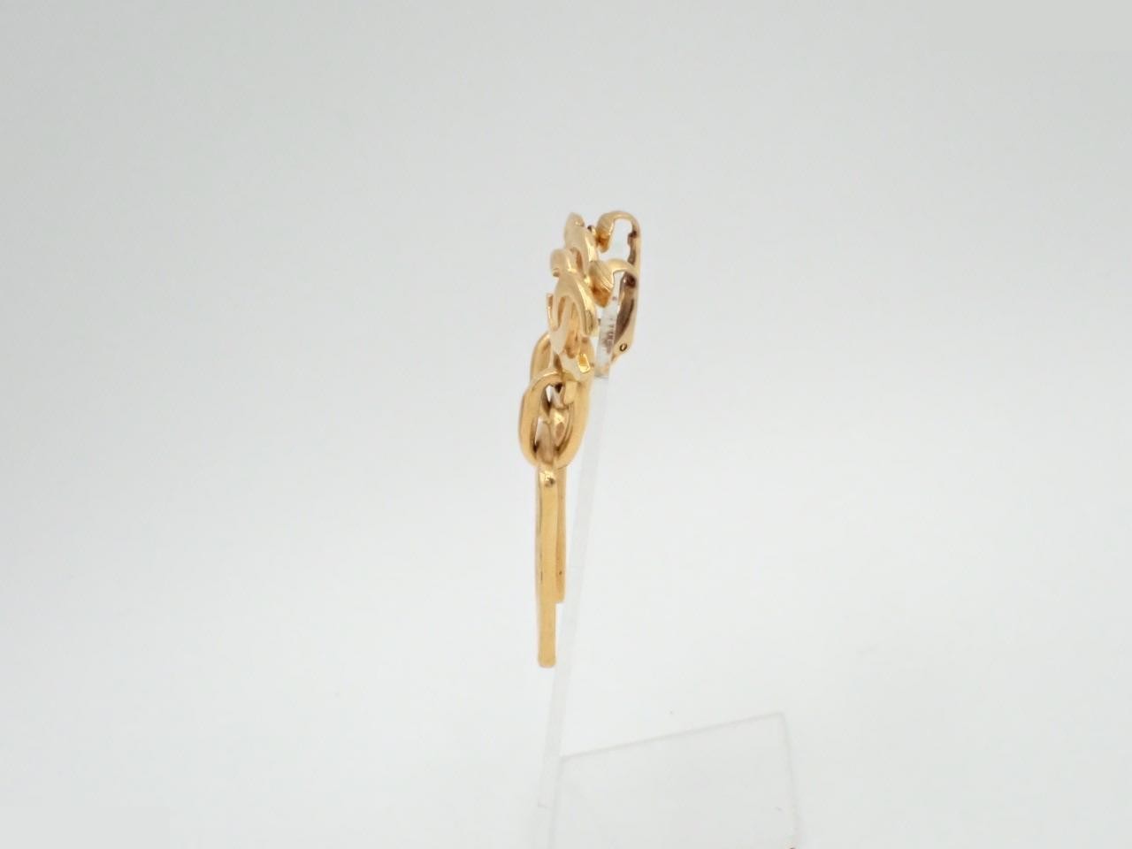 Coco Mark Gold Earrings — view 3