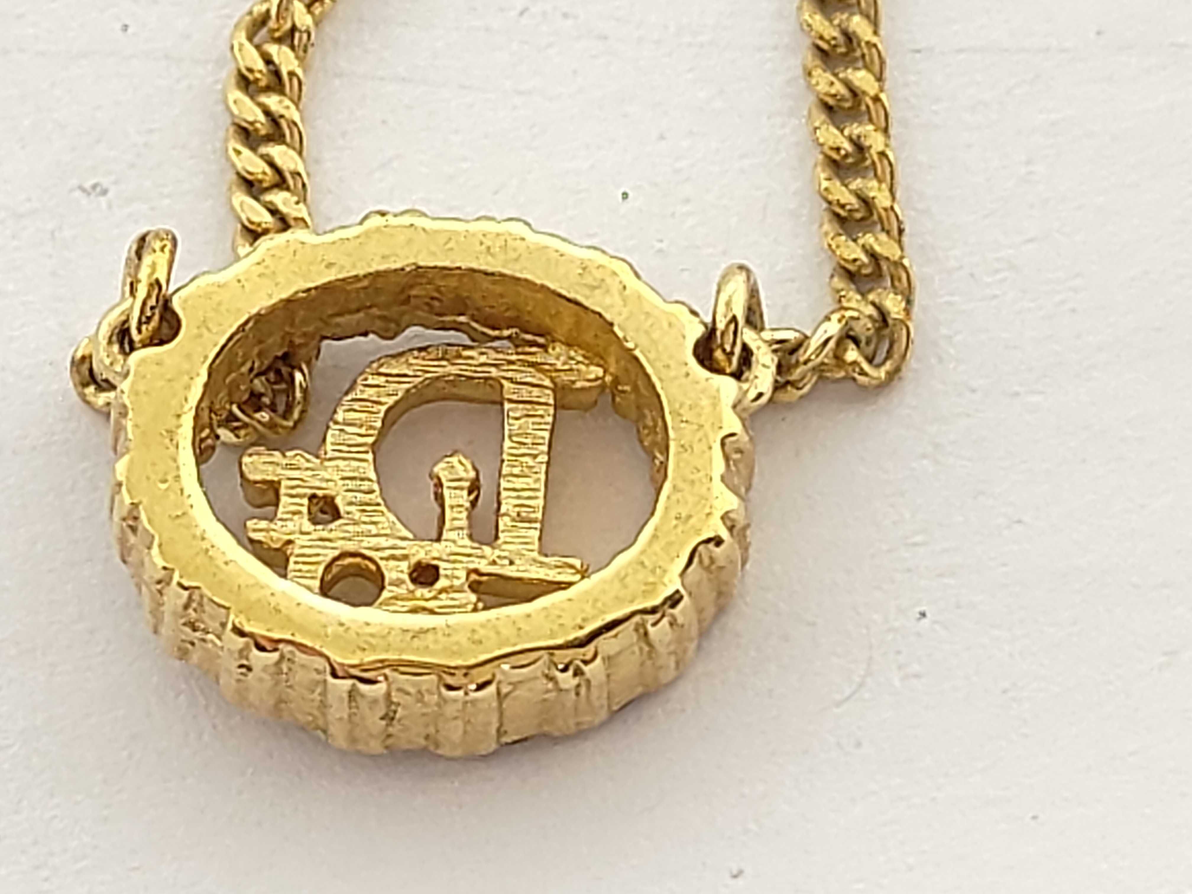 Rhinestone Gold Necklace — view 2
