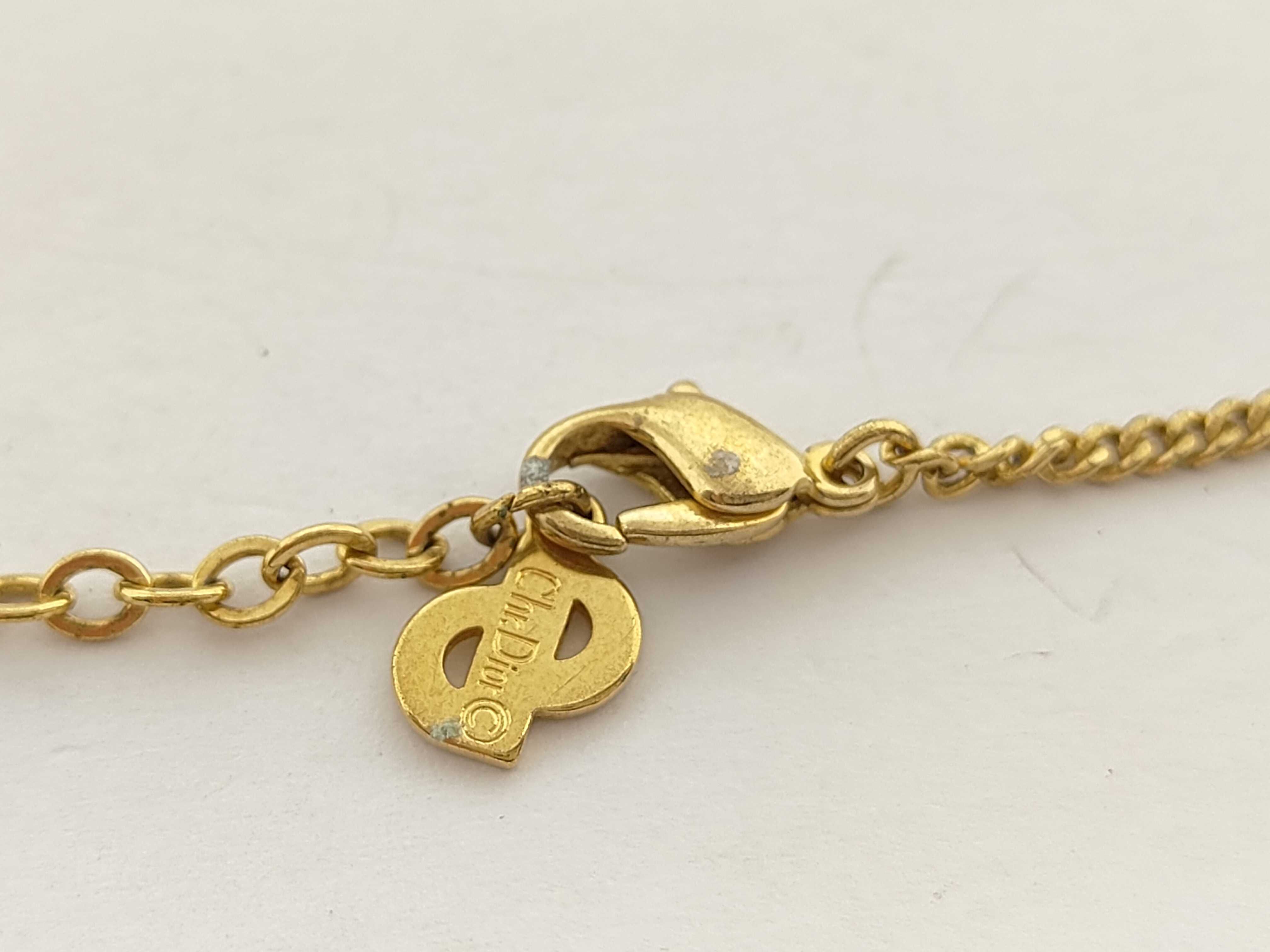Rhinestone Gold Necklace — view 8