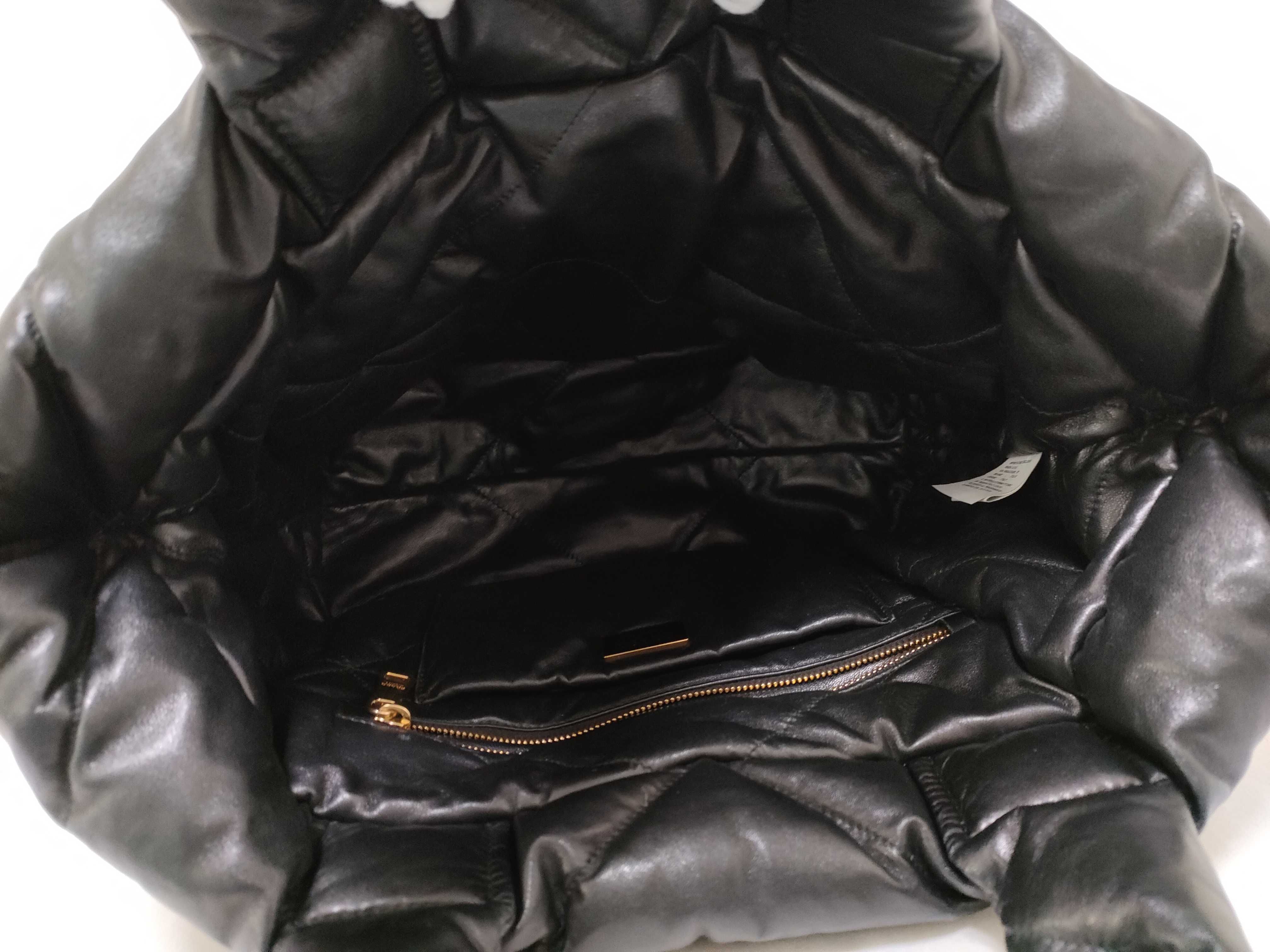 Padded Nappa Leather Tote Bag — view 9