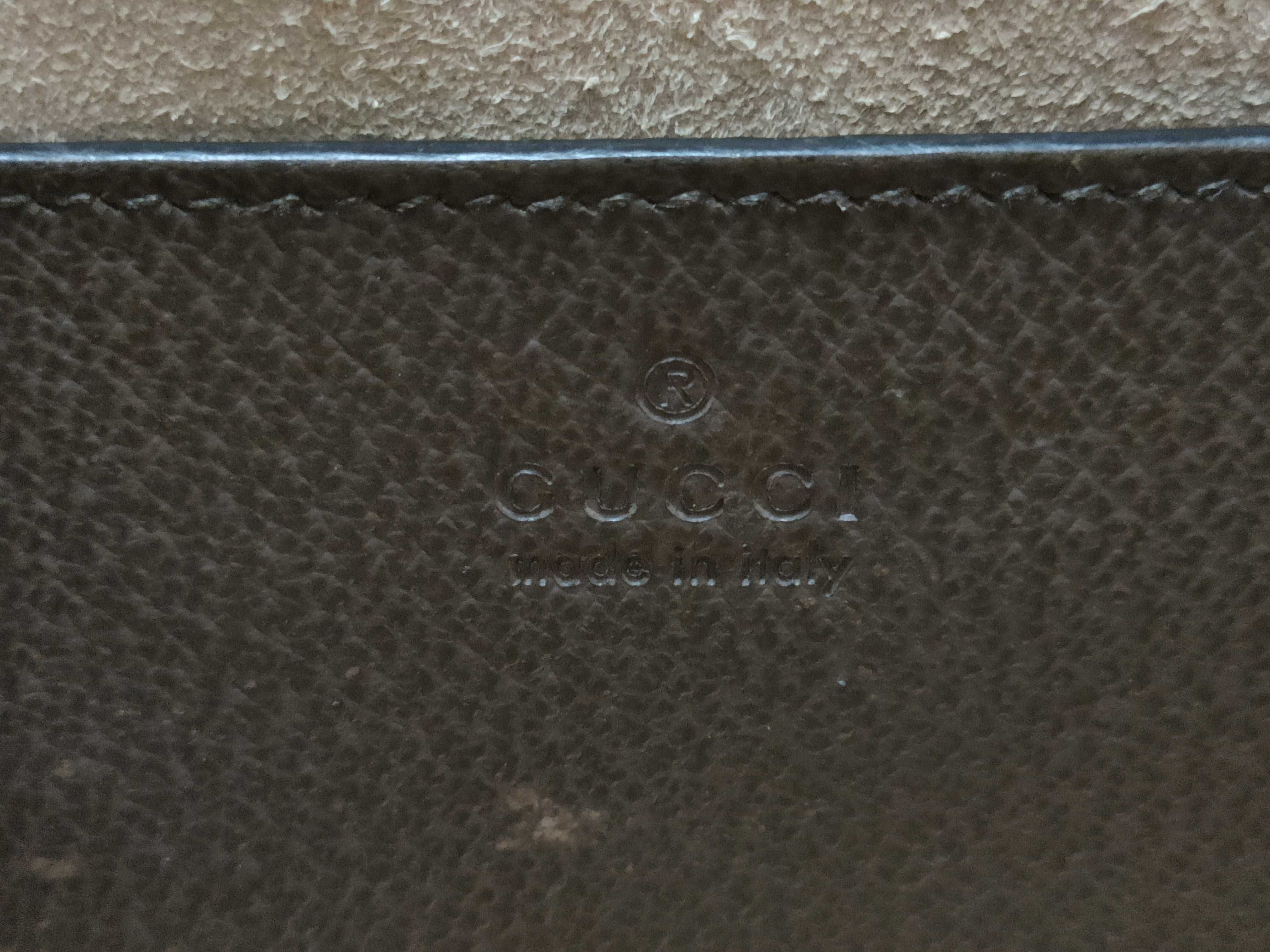 GG Supreme Ophidia PVC x Leather 2-Way Handbag, Beige x Brown, 547551 (Handbag) — view 13