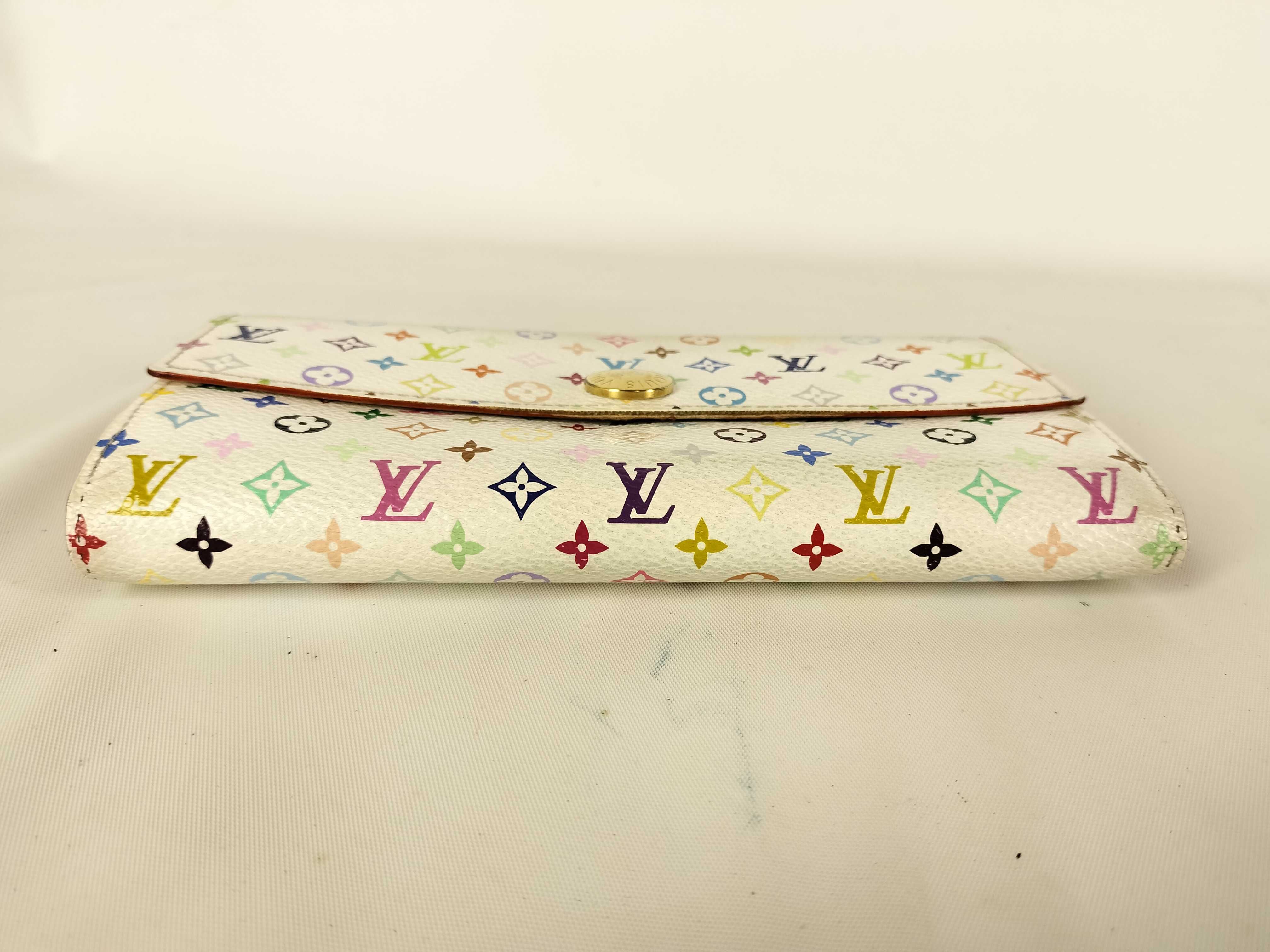 Monogram Multicolor M93532 Portefeuille Sarah Blanc Wallet — view 4
