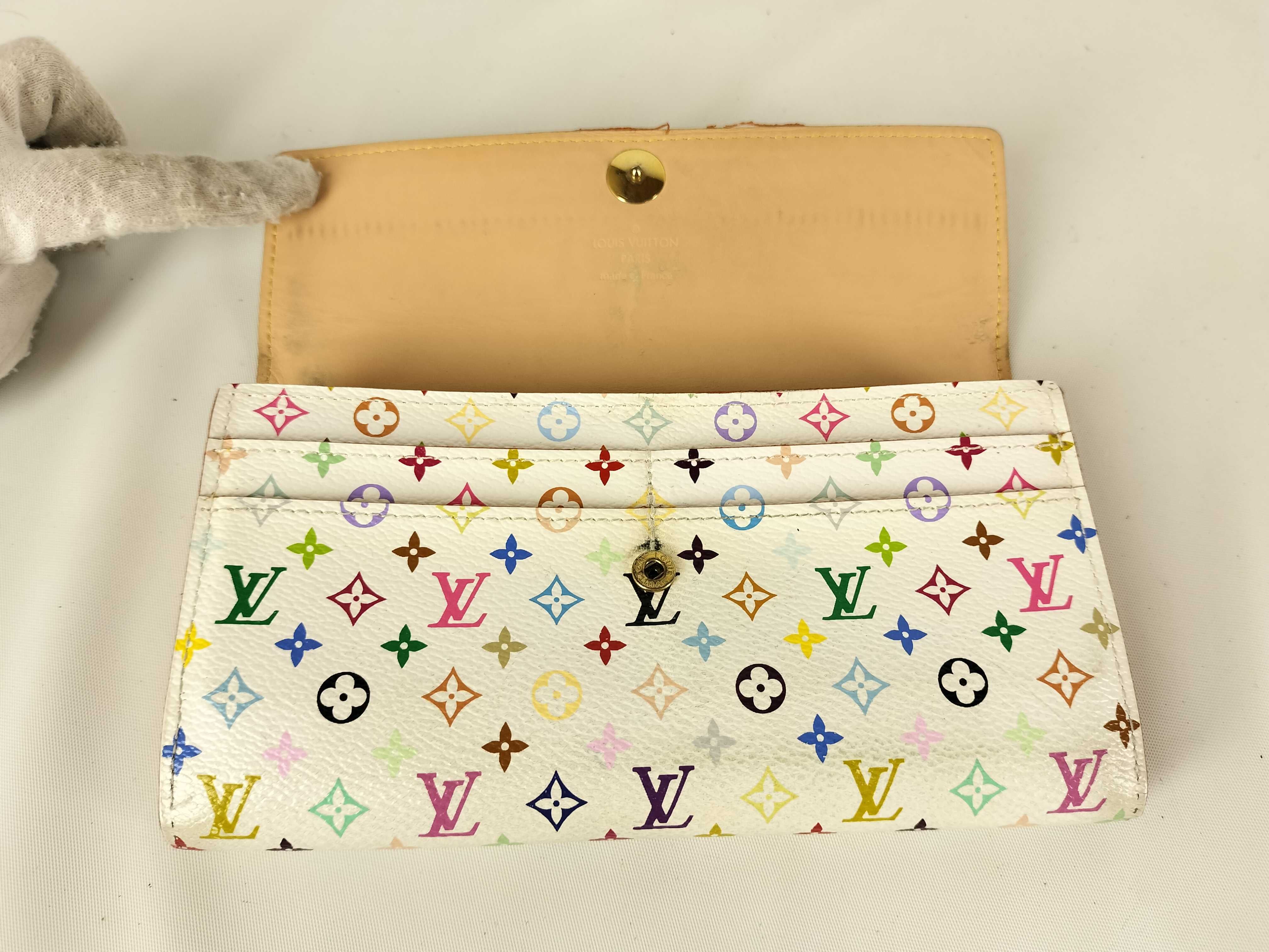 Monogram Multicolor M93532 Portefeuille Sarah Blanc Wallet — view 7