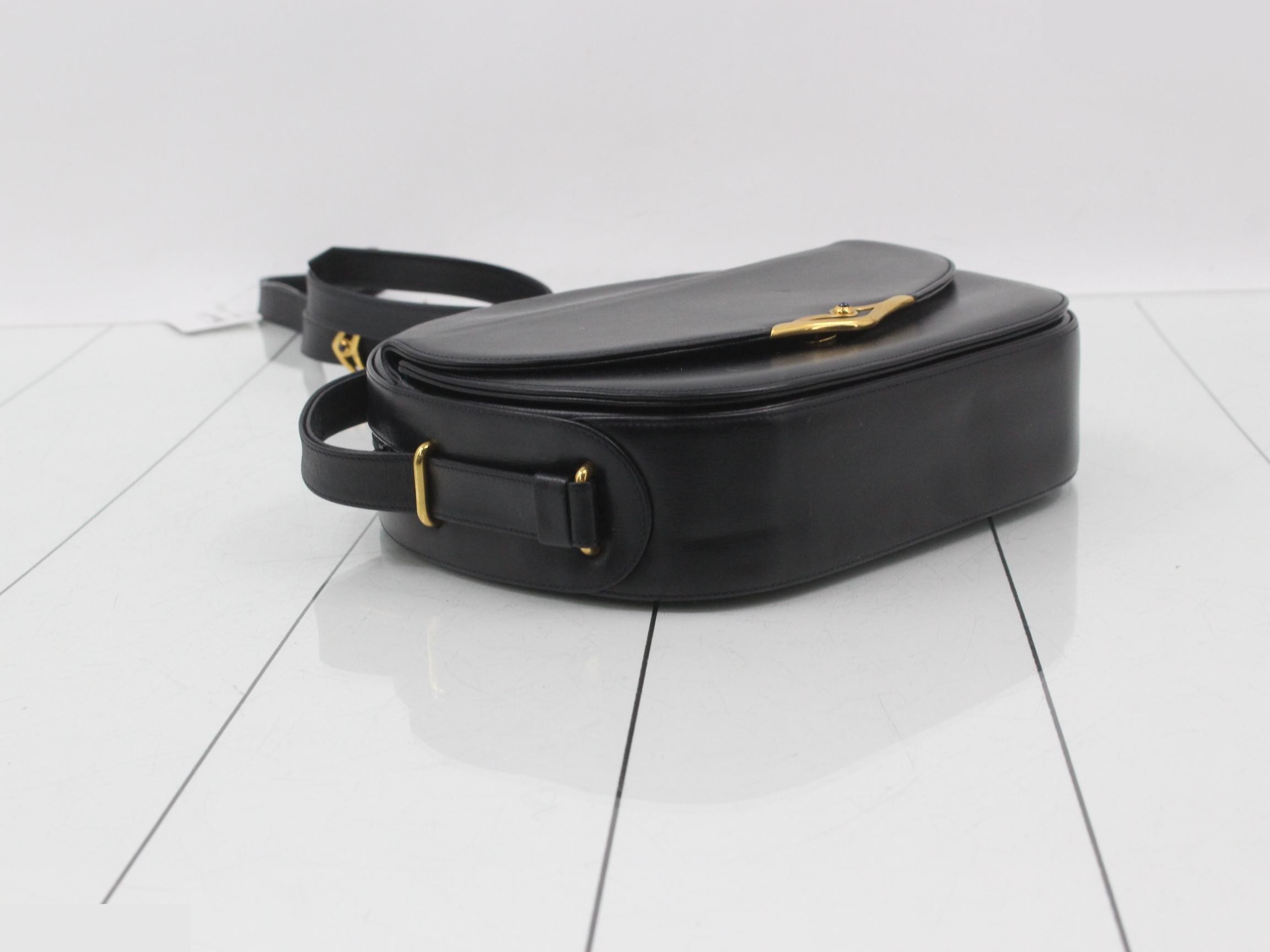 Sapphire Line Crossbody Bag, Dark Navy, GP Hardware — view 5
