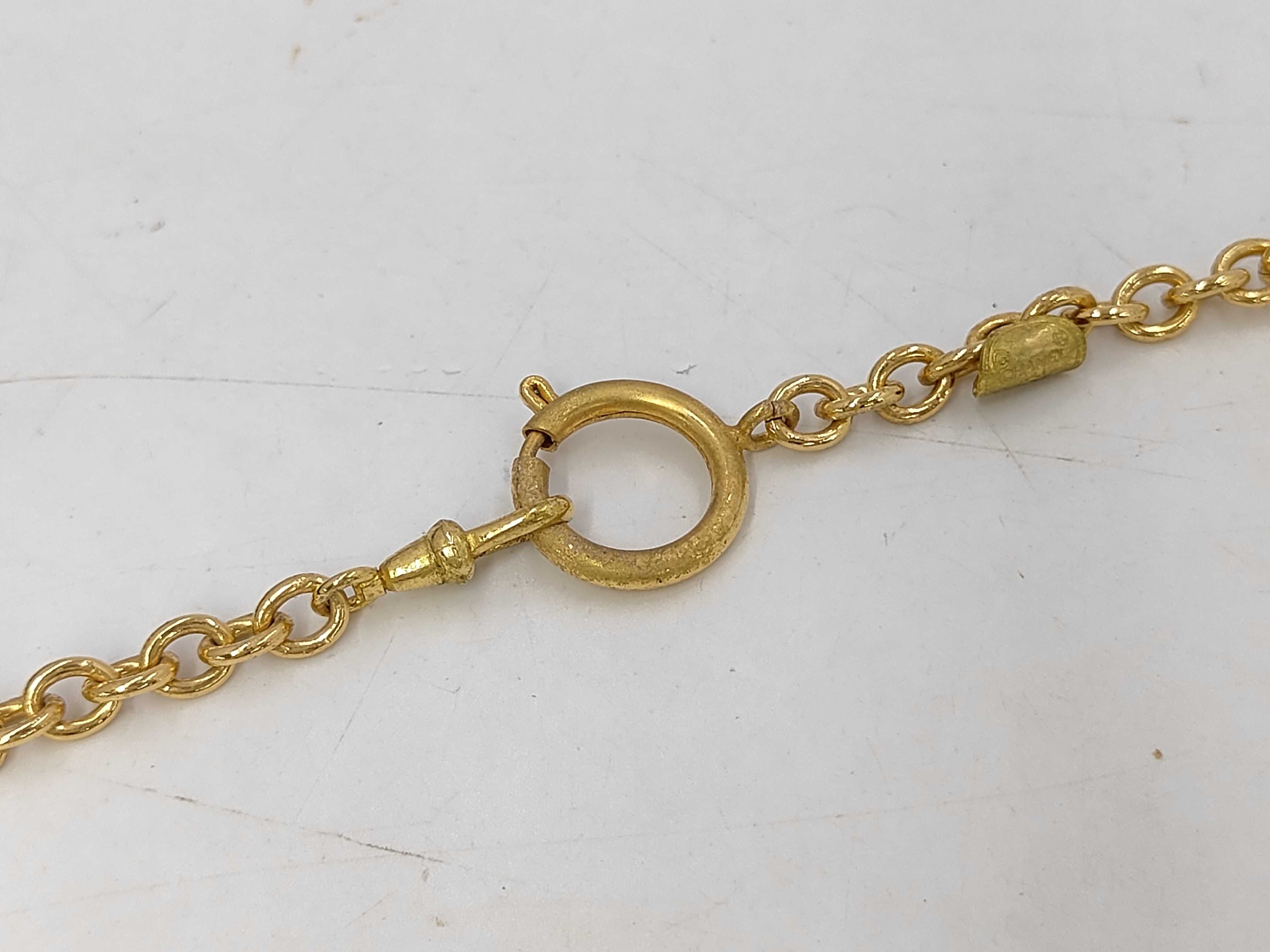 Logo Initial Long Necklace — view 3
