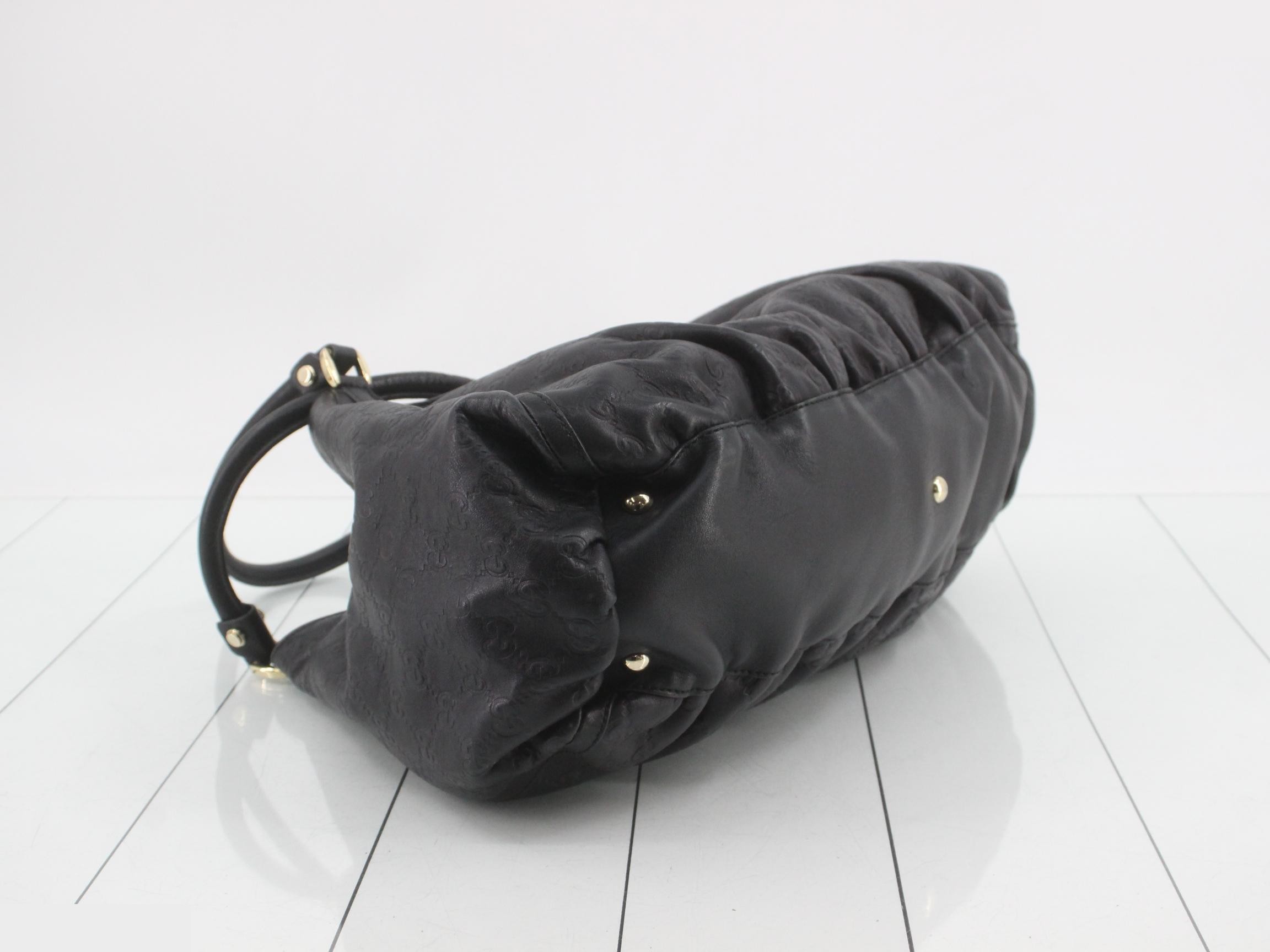 Guccissima Abbey Shopper Tote, Black, with dust bag, 43 x 22 x 18 cm — view 5