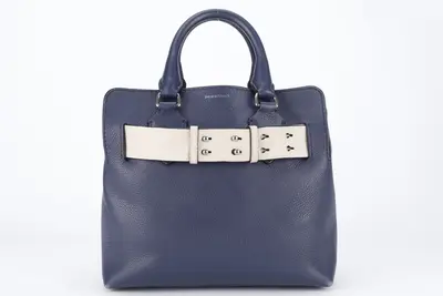 BELT BAG SATCHEL LARGE NAVY BLUE CALF
