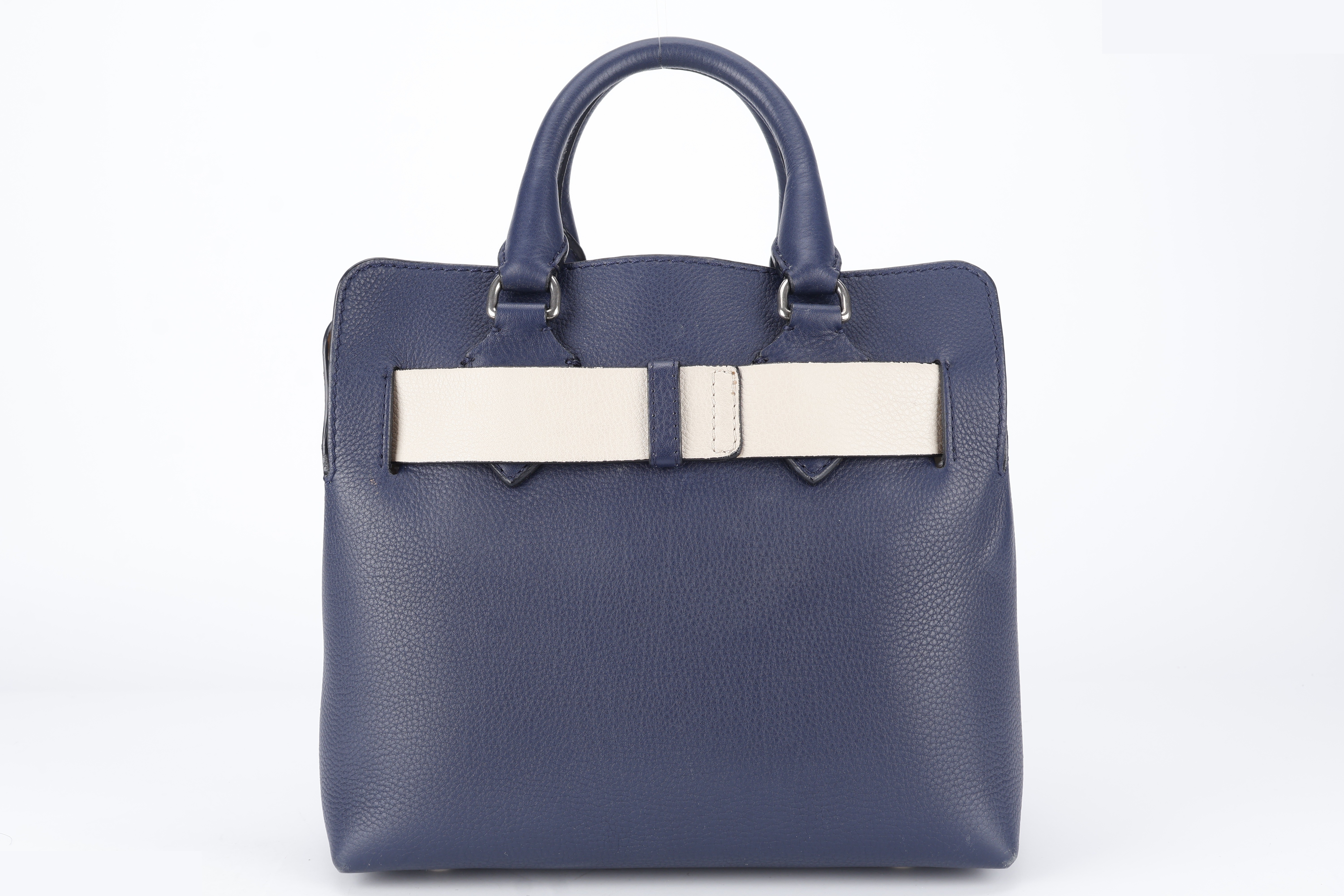 BELT BAG SATCHEL LARGE NAVY BLUE CALF — view 2