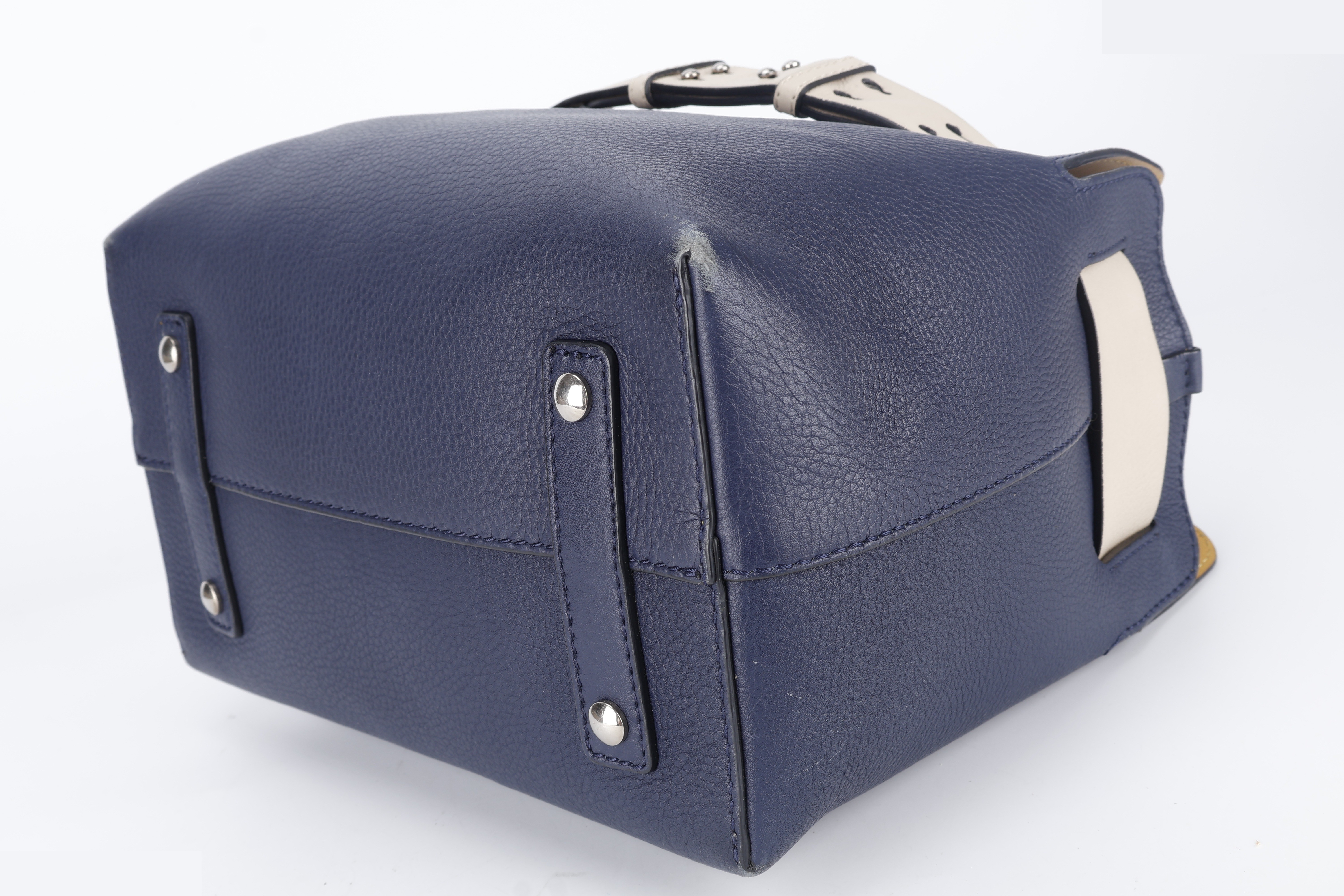 BELT BAG SATCHEL LARGE NAVY BLUE CALF — view 3