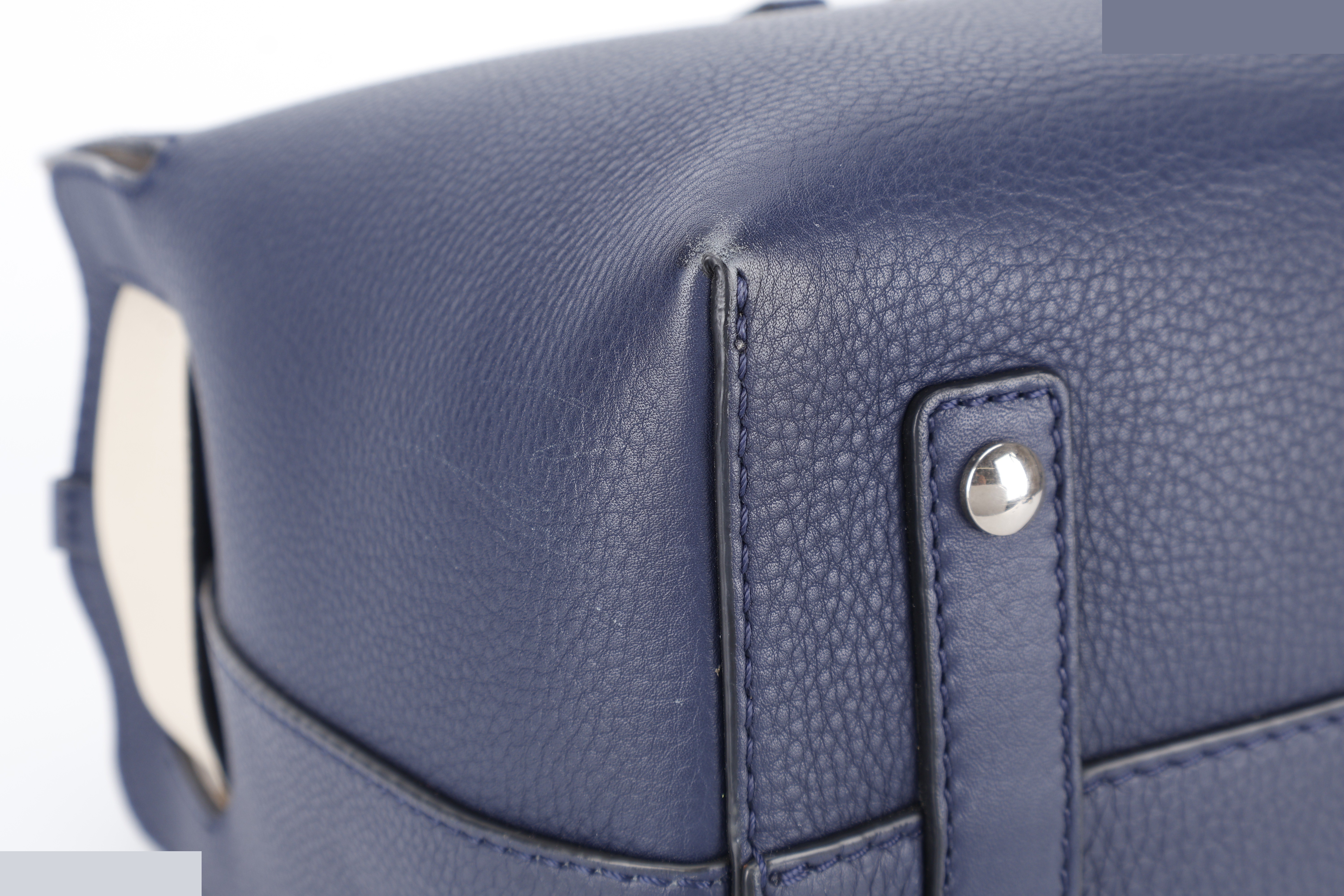 BELT BAG SATCHEL LARGE NAVY BLUE CALF — view 6