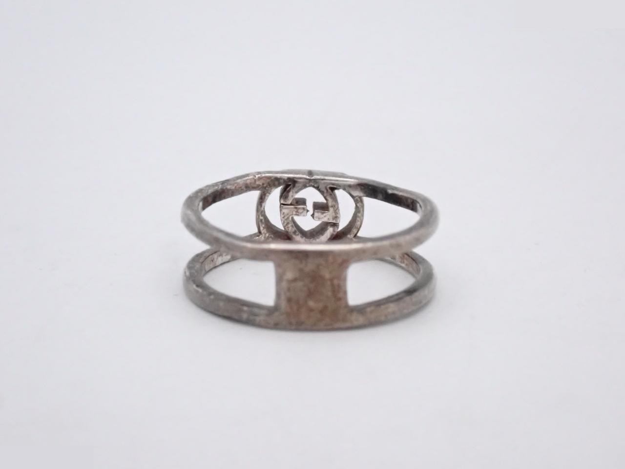 ring, 925 sterling silver, 2.3g, Interlocking G design, Size: 9 — view 2