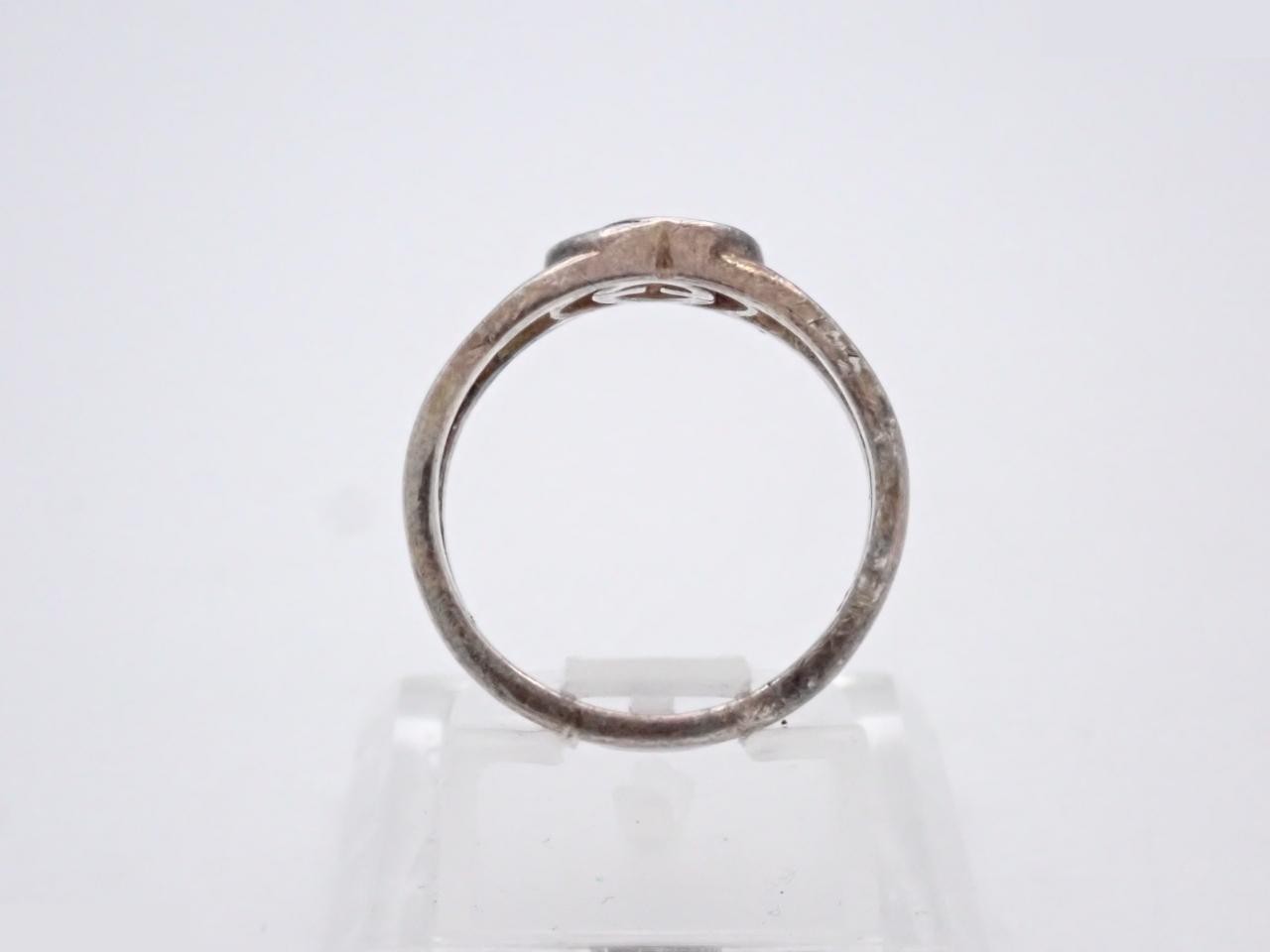 ring, 925 sterling silver, 2.3g, Interlocking G design, Size: 9 — view 3