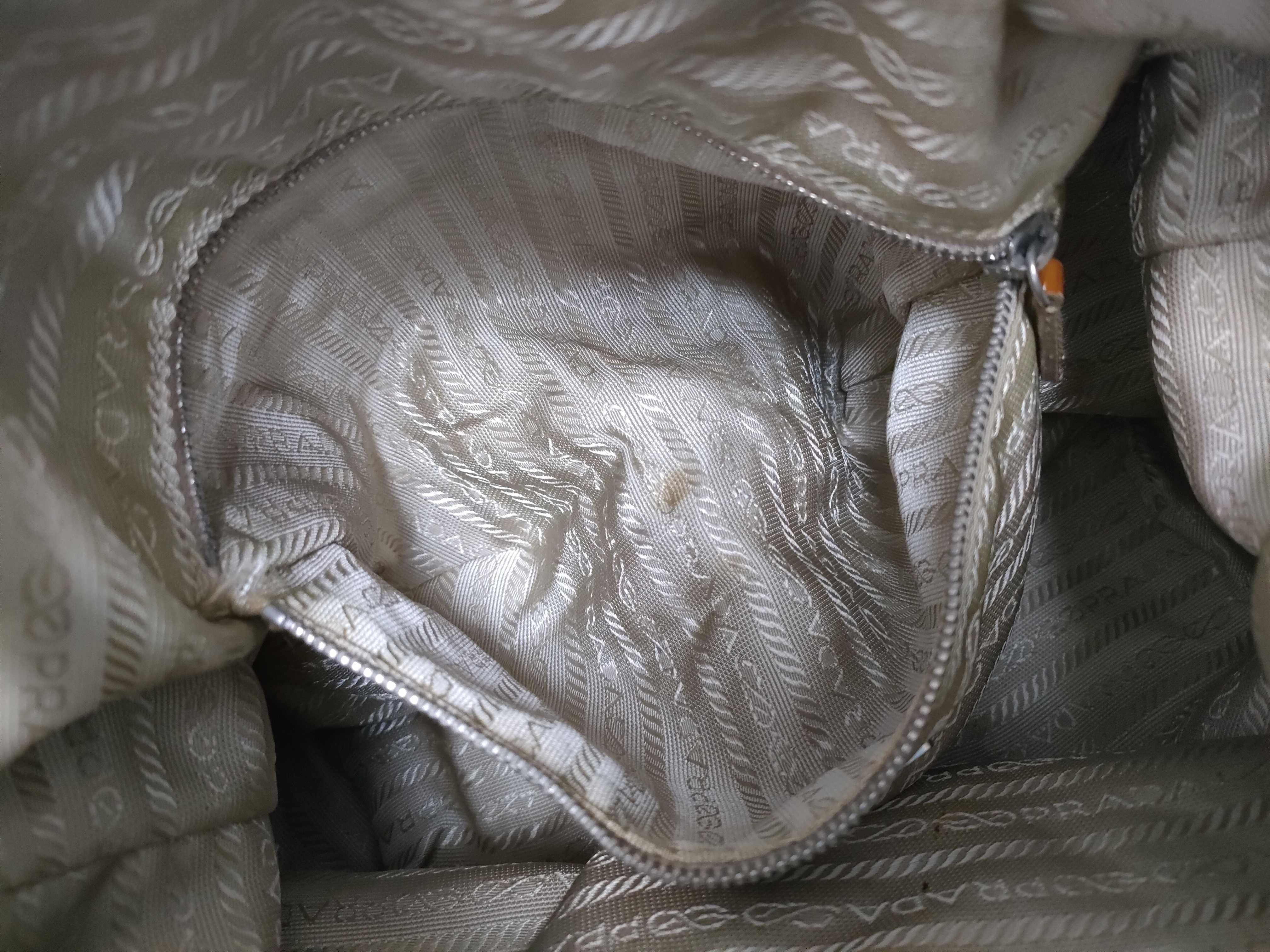 Nylon Prada Tessuto Shoulder Bag Beige Shoulder Bag — view 11