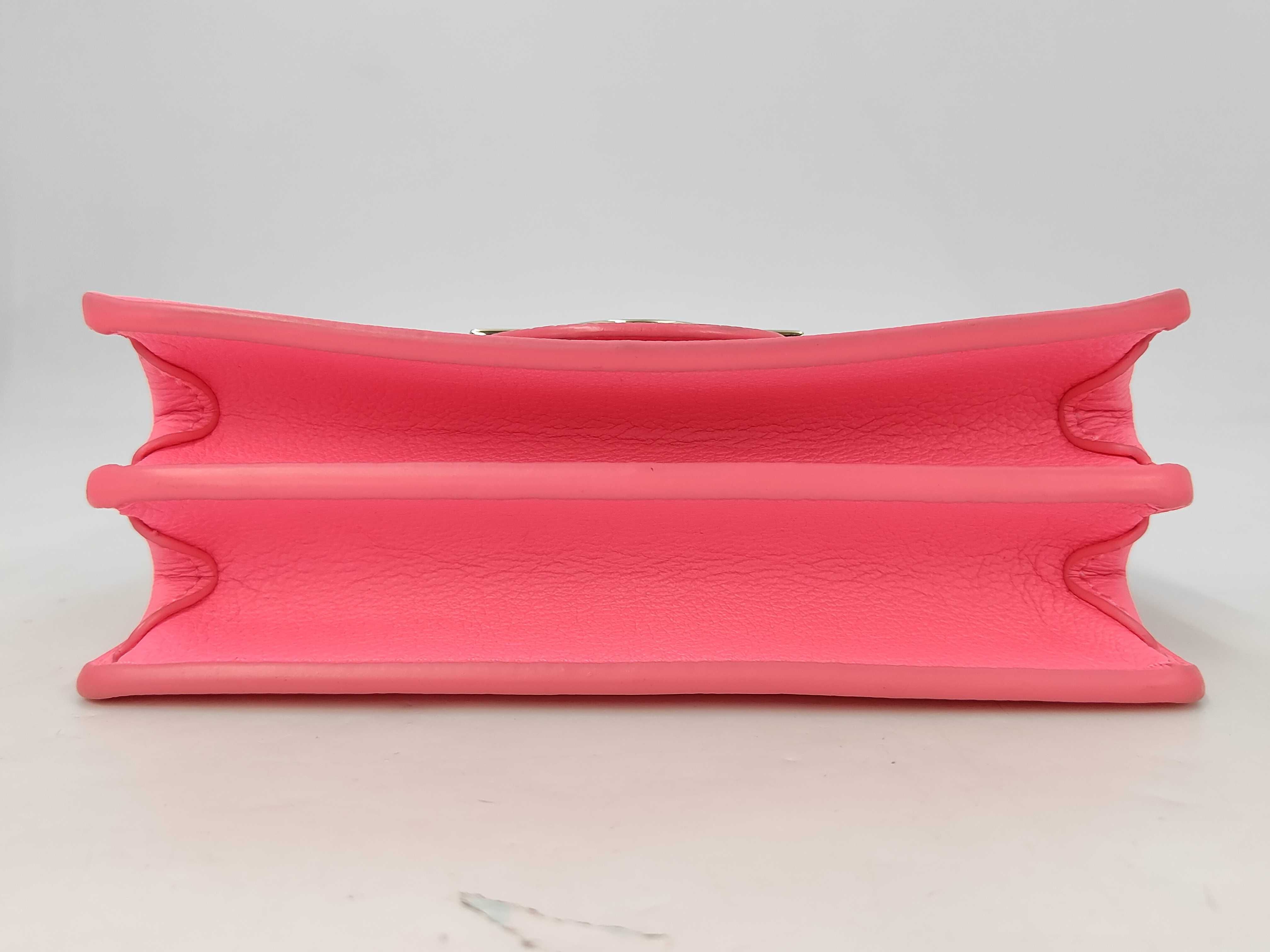 Dauphine Mini Shoulder Bag, Neon Pink — view 3