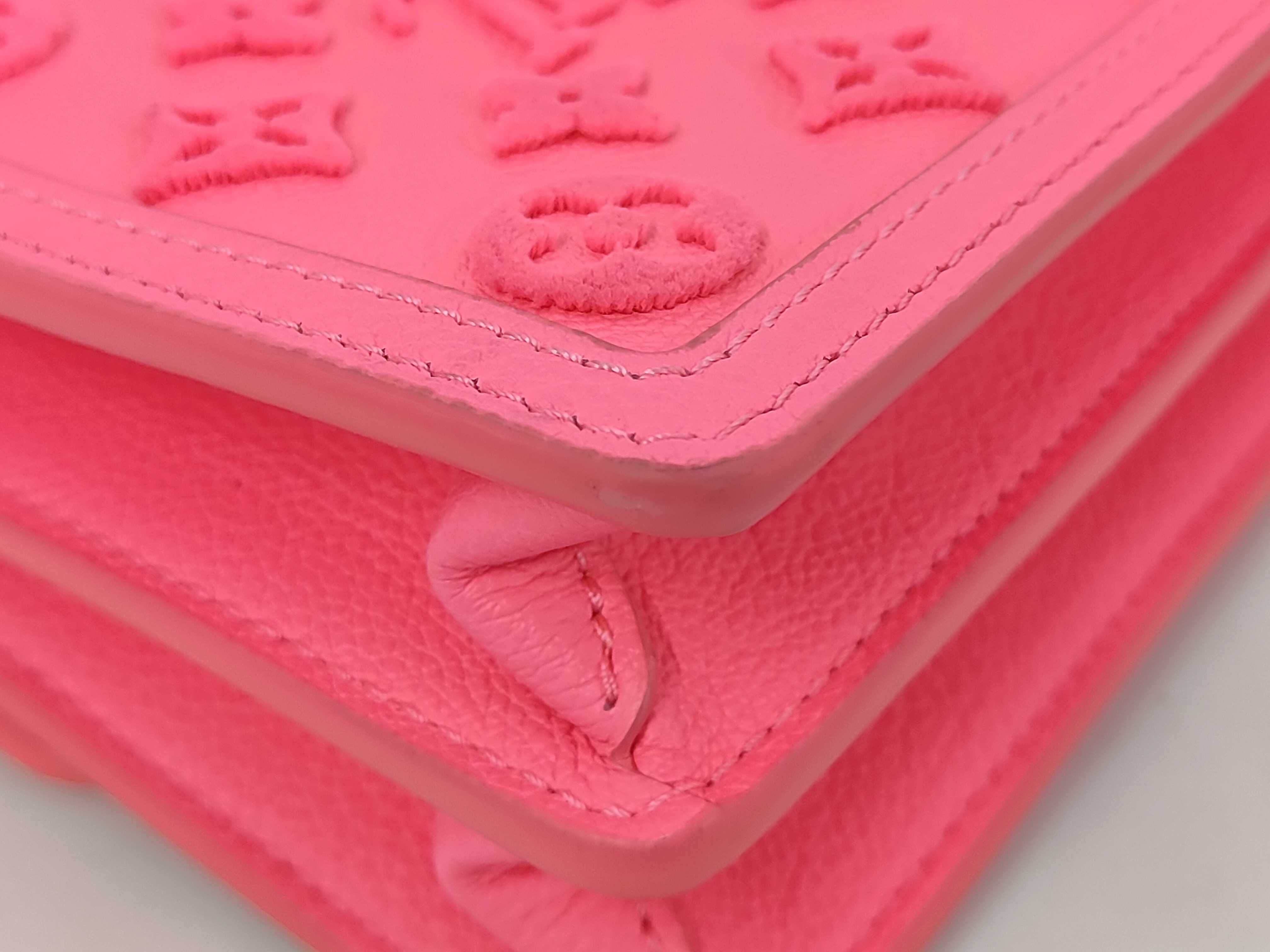 Dauphine Mini Shoulder Bag, Neon Pink — view 4