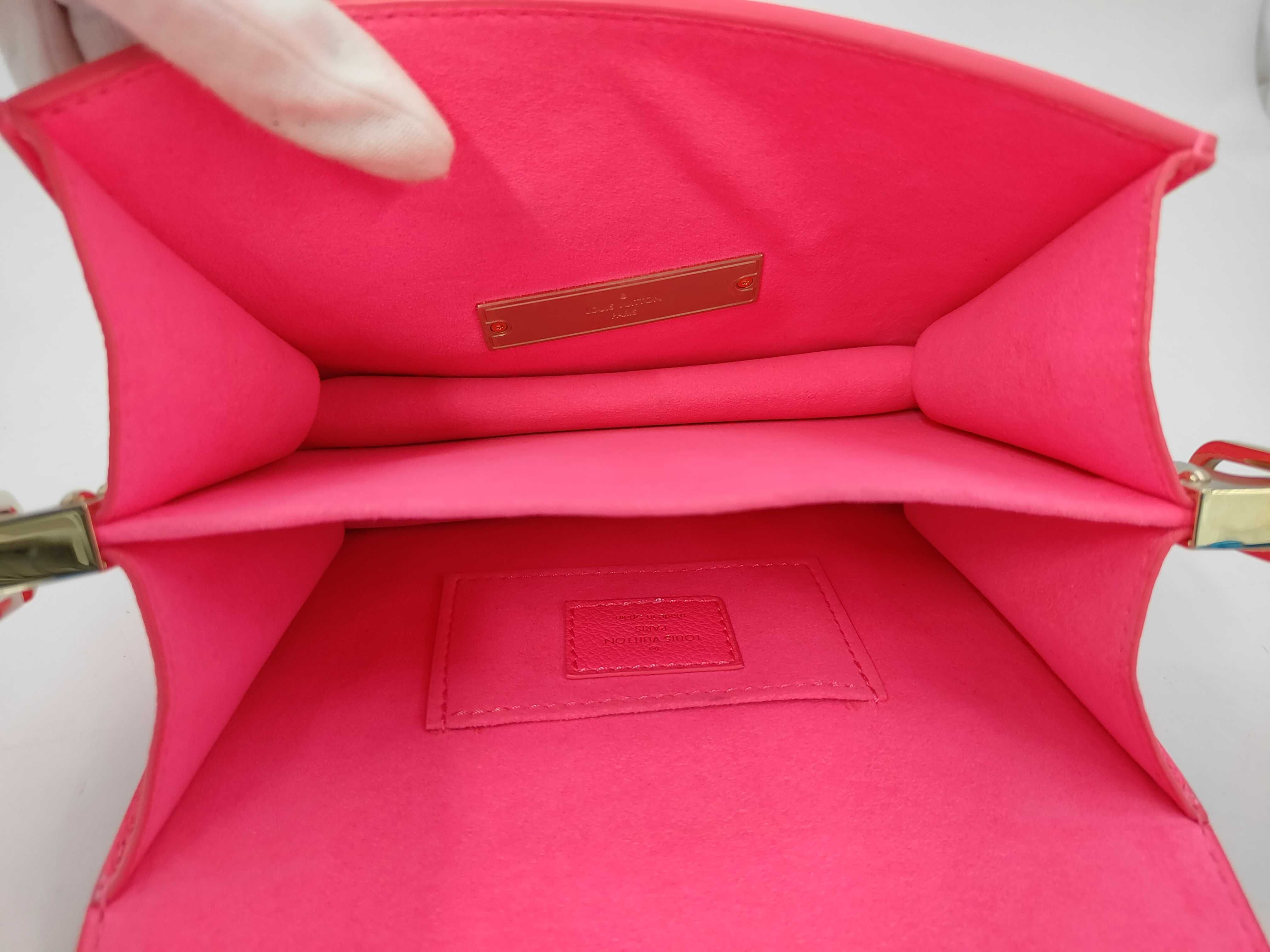 Dauphine Mini Shoulder Bag, Neon Pink — view 5