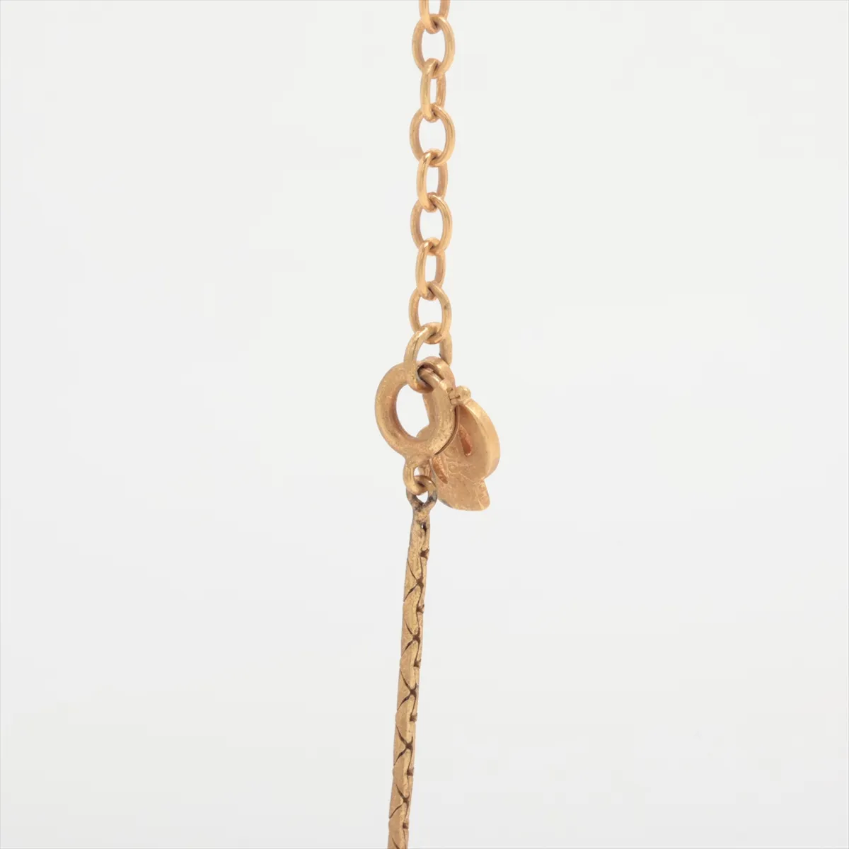 Heart Necklace, GP x Rhinestone, Gold. Shows — view 3