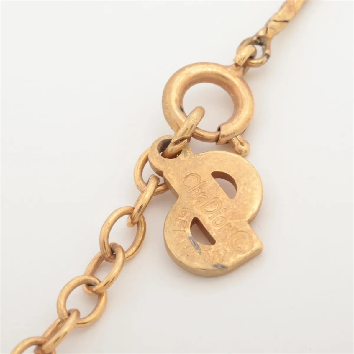 Heart Necklace, GP x Rhinestone, Gold. Shows — view 5