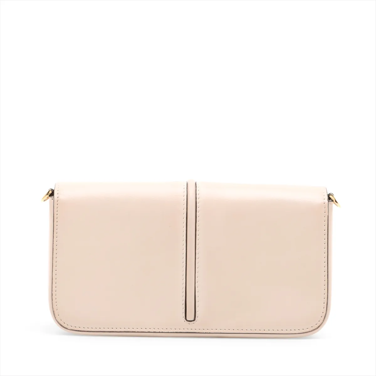Leather Chain Wallet, Gray, 8BS076 — view 2