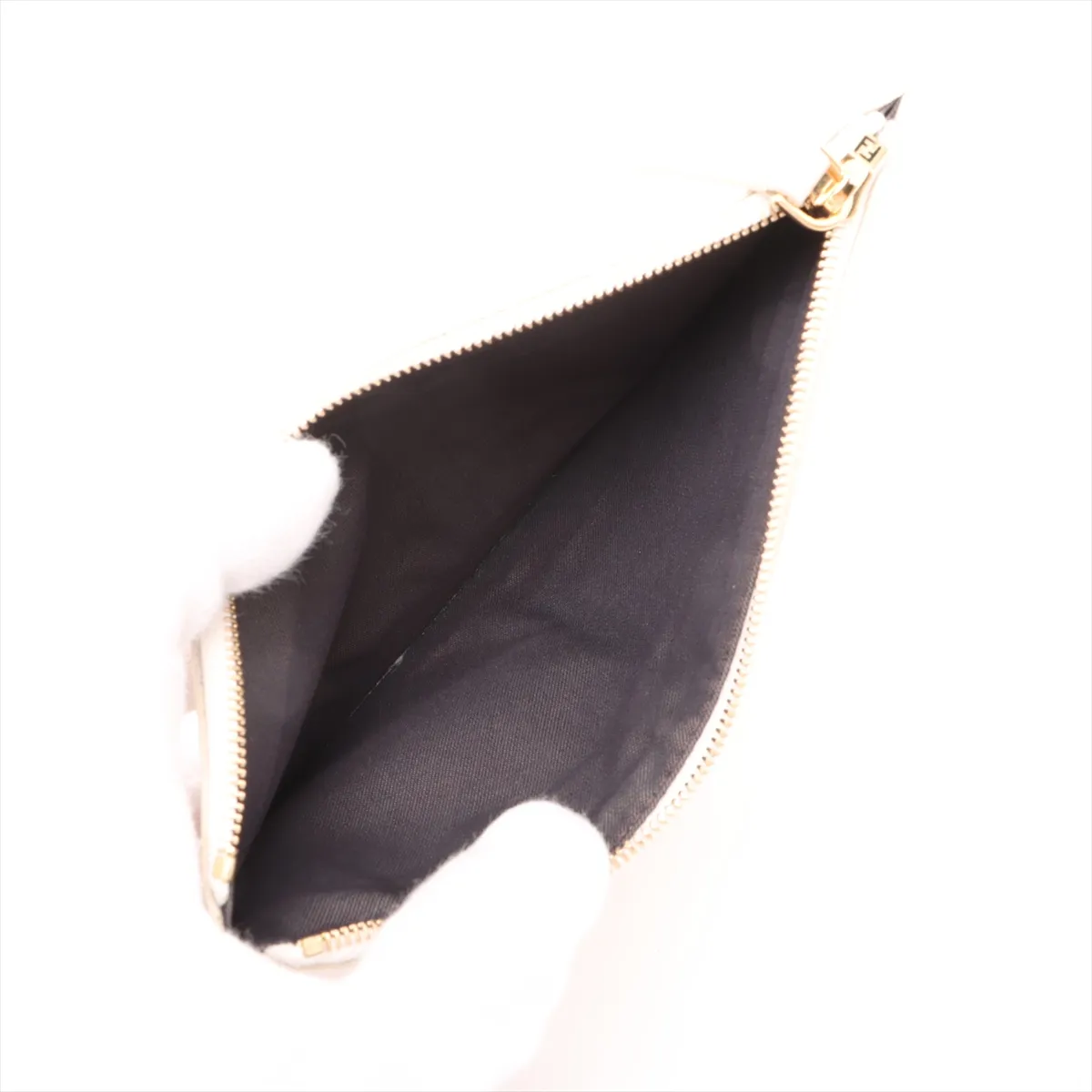 Leather Chain Wallet, Gray, 8BS076 — view 7