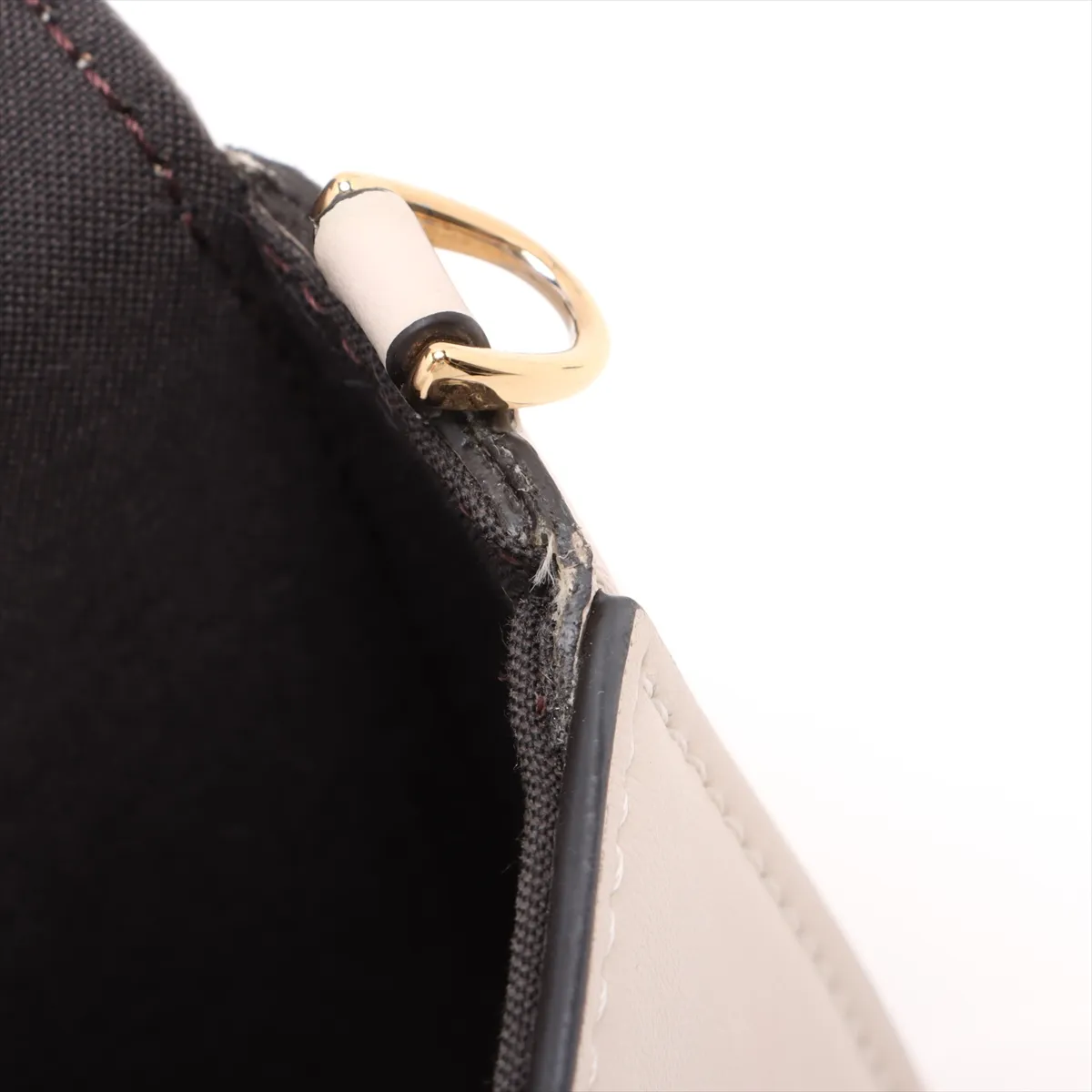 Leather Chain Wallet, Gray, 8BS076 — view 10