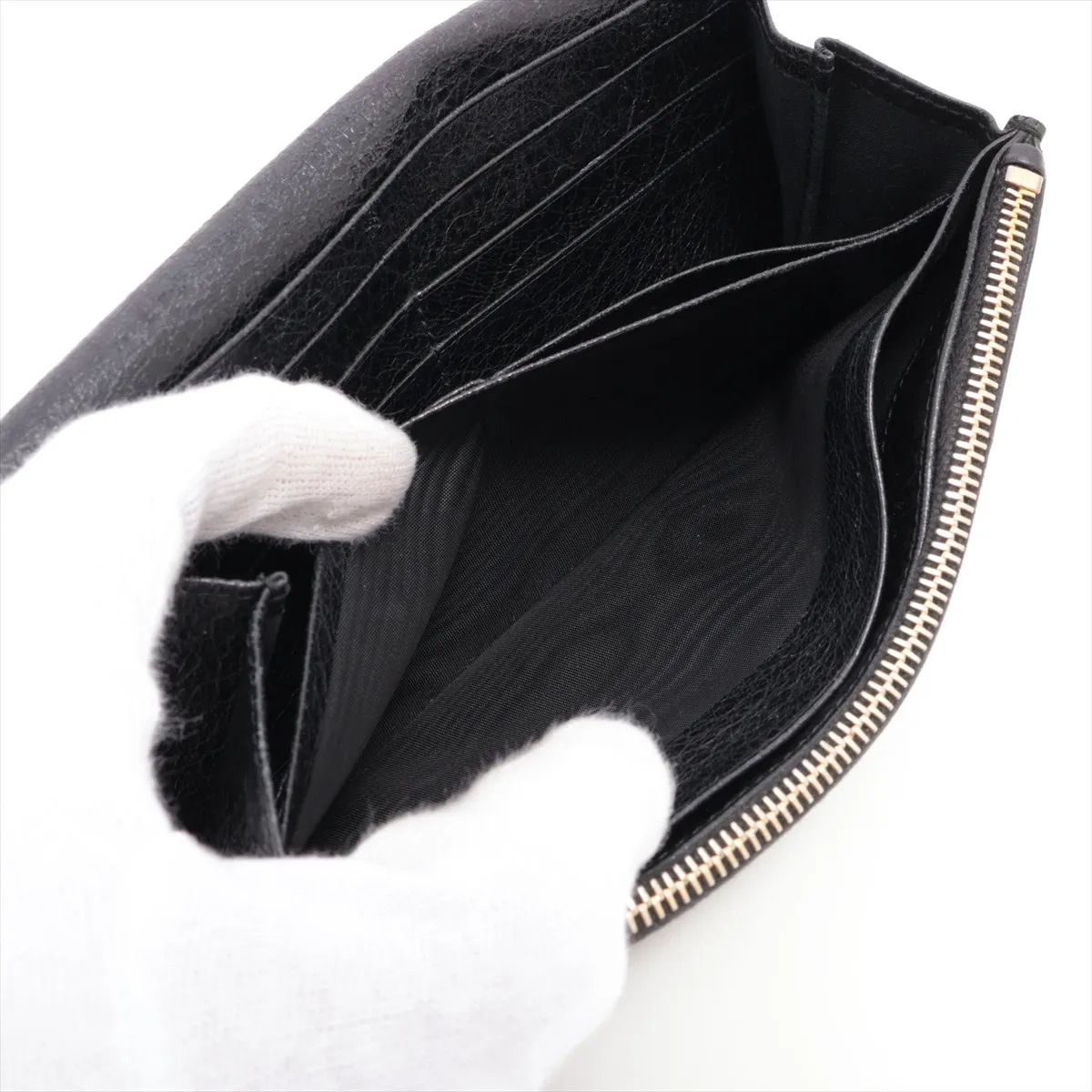 leather long wallet black 233599 — view 6