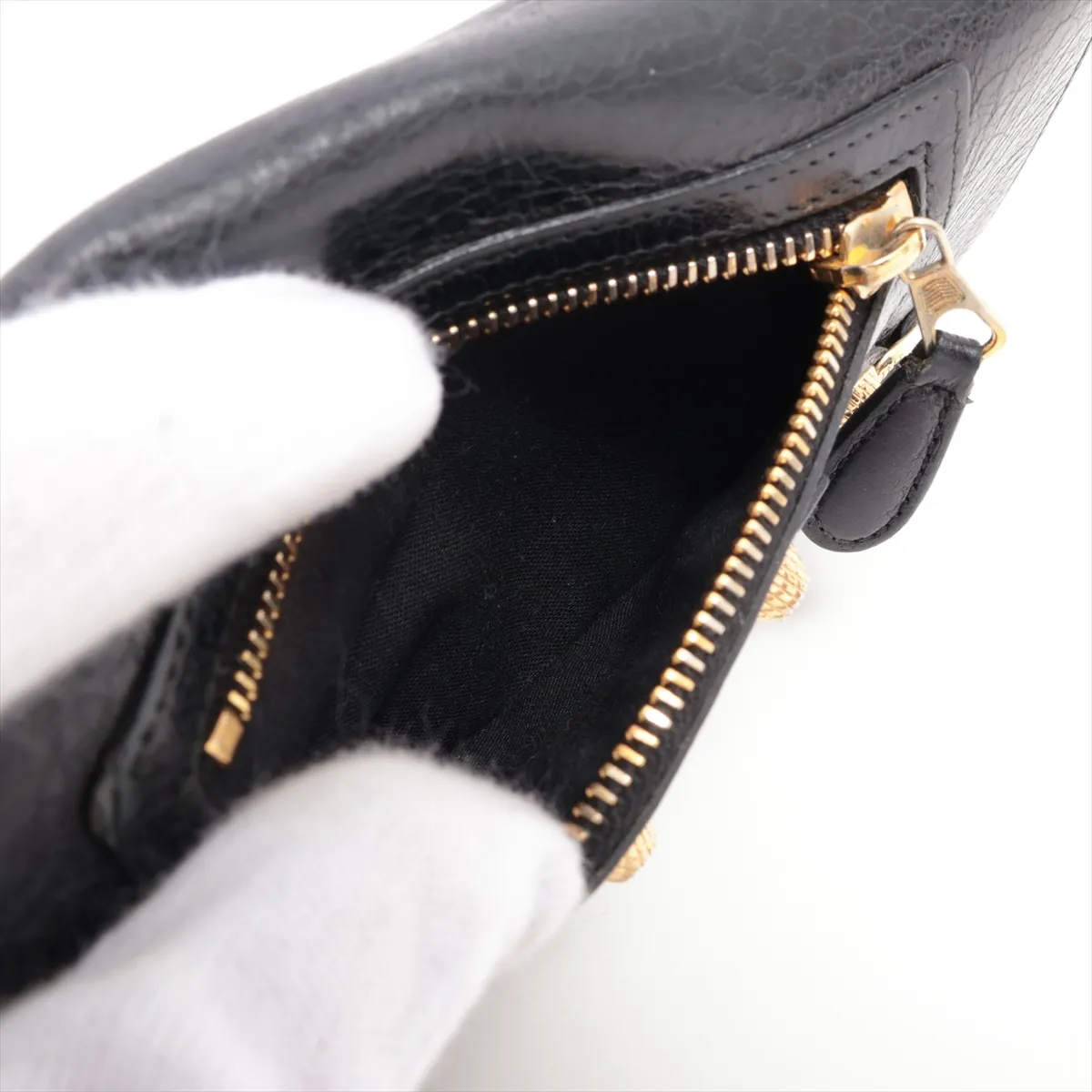 leather long wallet black 233599 — view 9