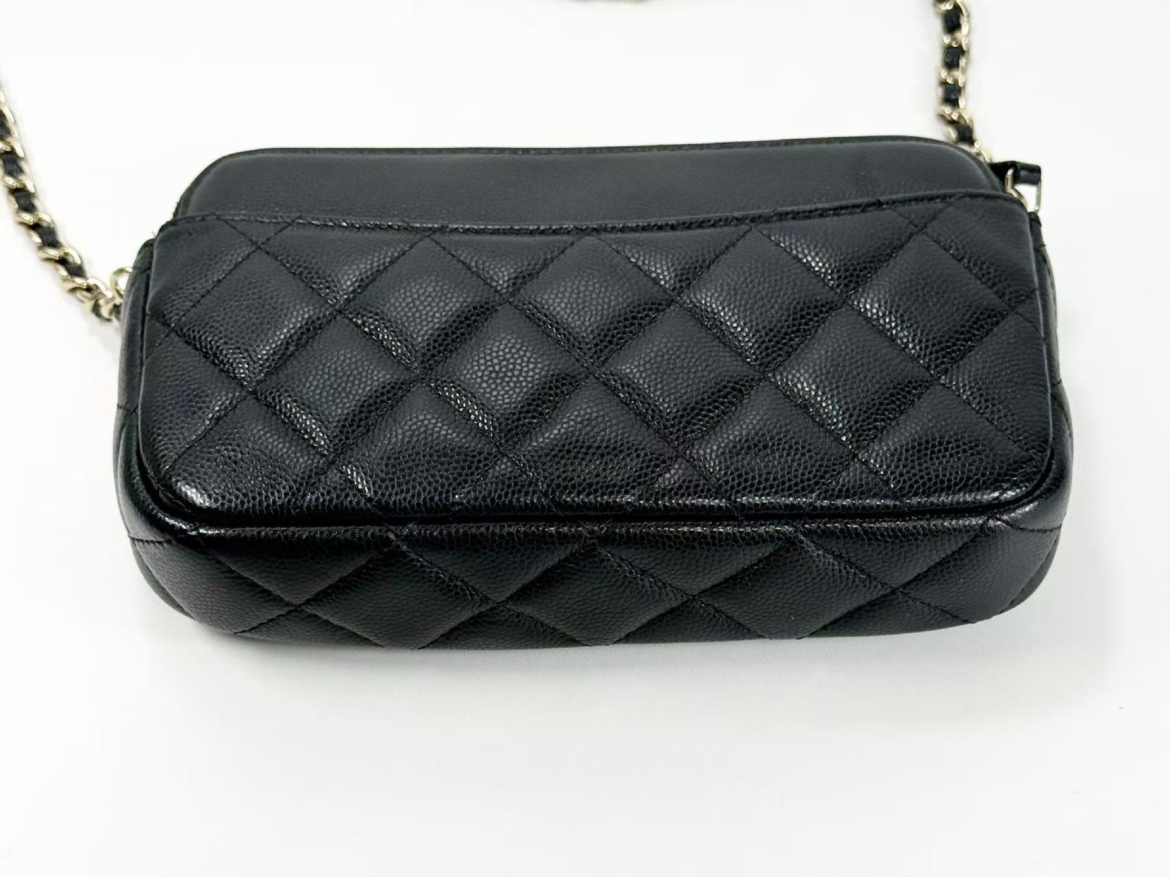 Black Caviar Skin Matelassé WOC W18/H11/D4cm approx. 31 series [Includes dust bag, authenticity card, and seal] Gold hardware Shoulder bag 31219429 — view 11