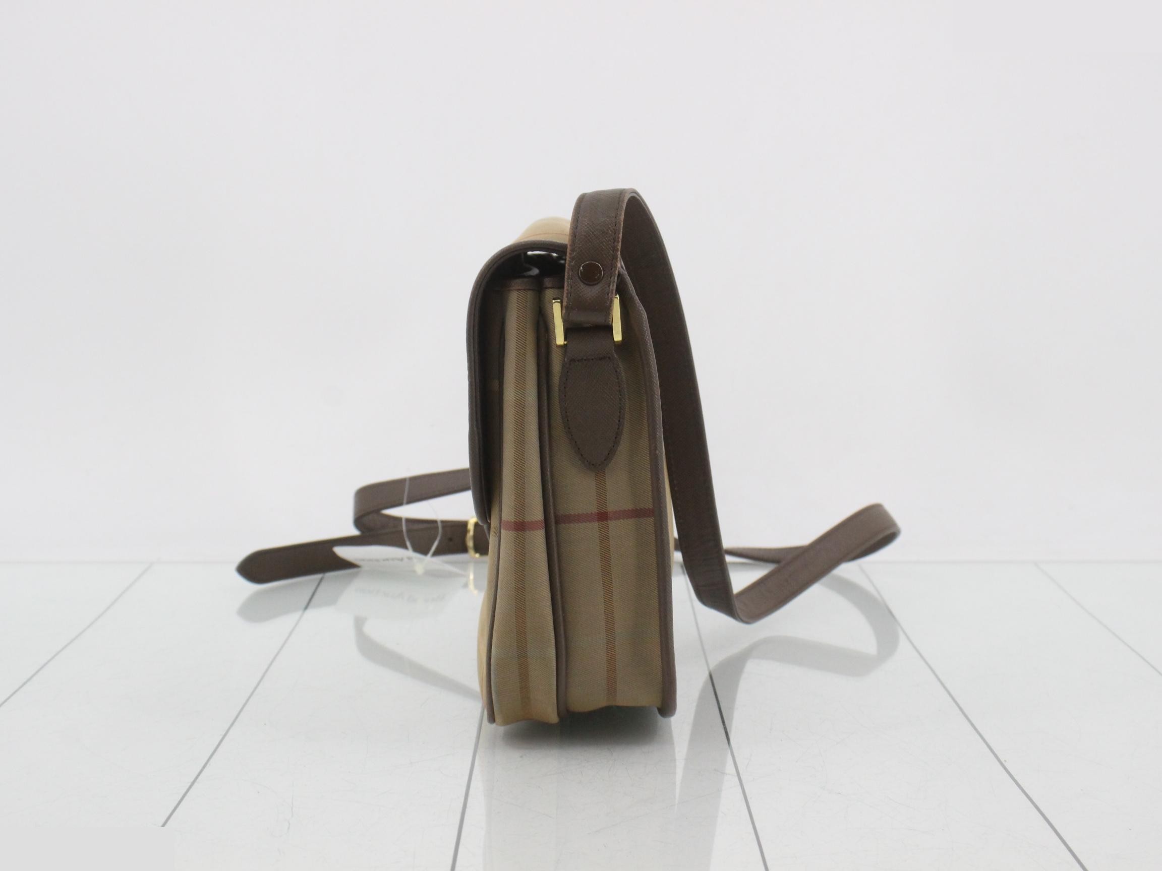 Crossbody shoulder bag, khaki, W24 H18 D7 — view 3