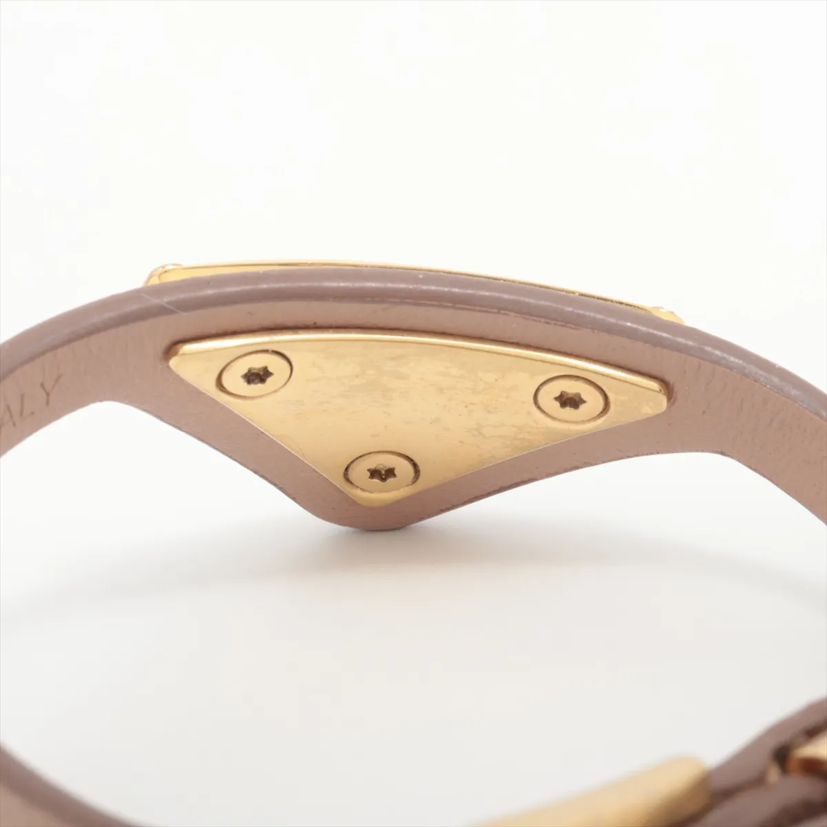 Triangle Logo Bracelet Leather x GP Beige — view 4