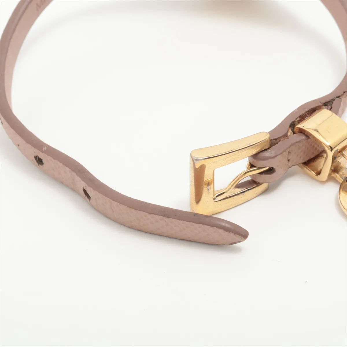Triangle Logo Bracelet Leather x GP Beige — view 5