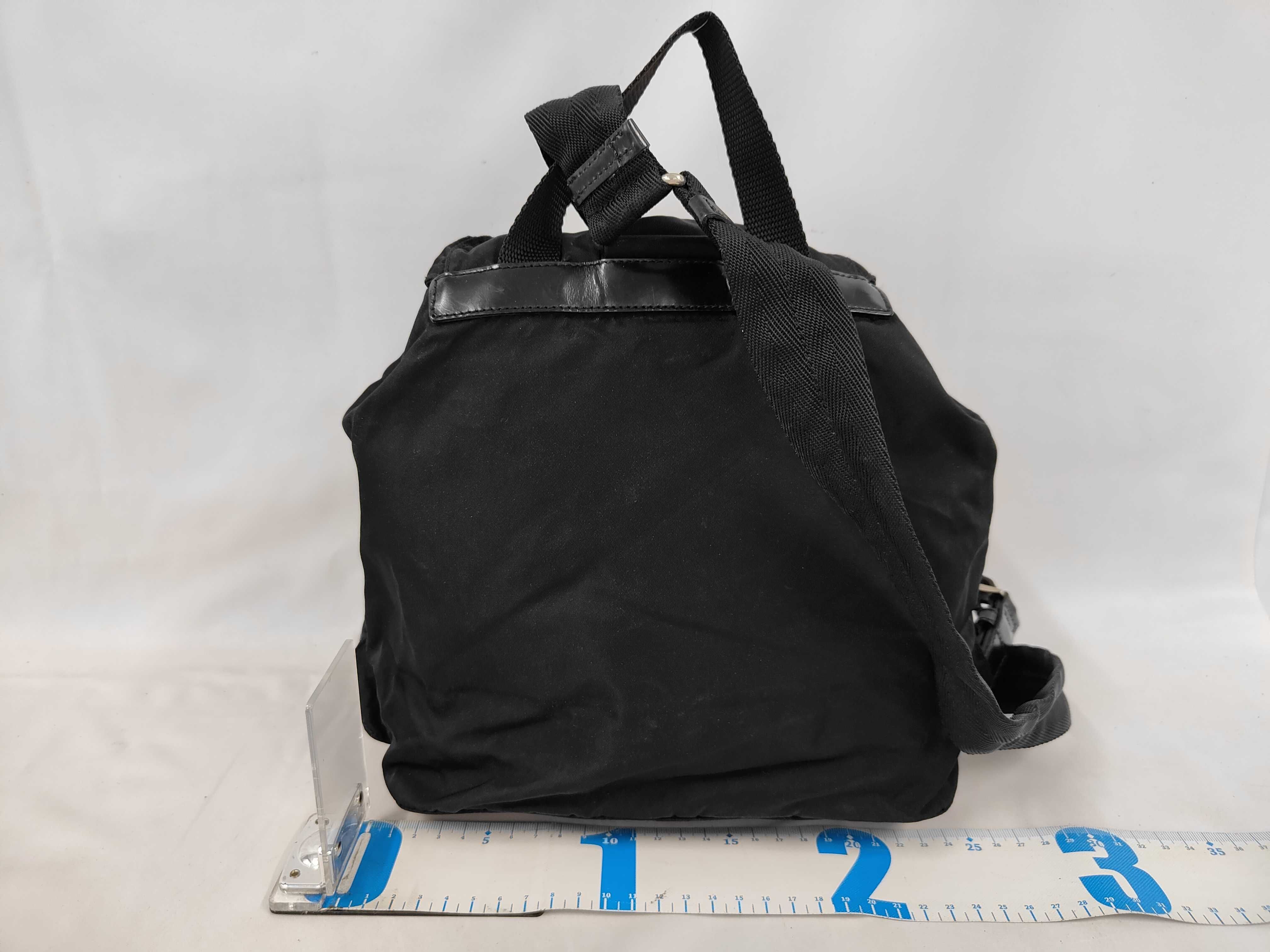 BZ6677 Nylon Backpack, Black — view 2
