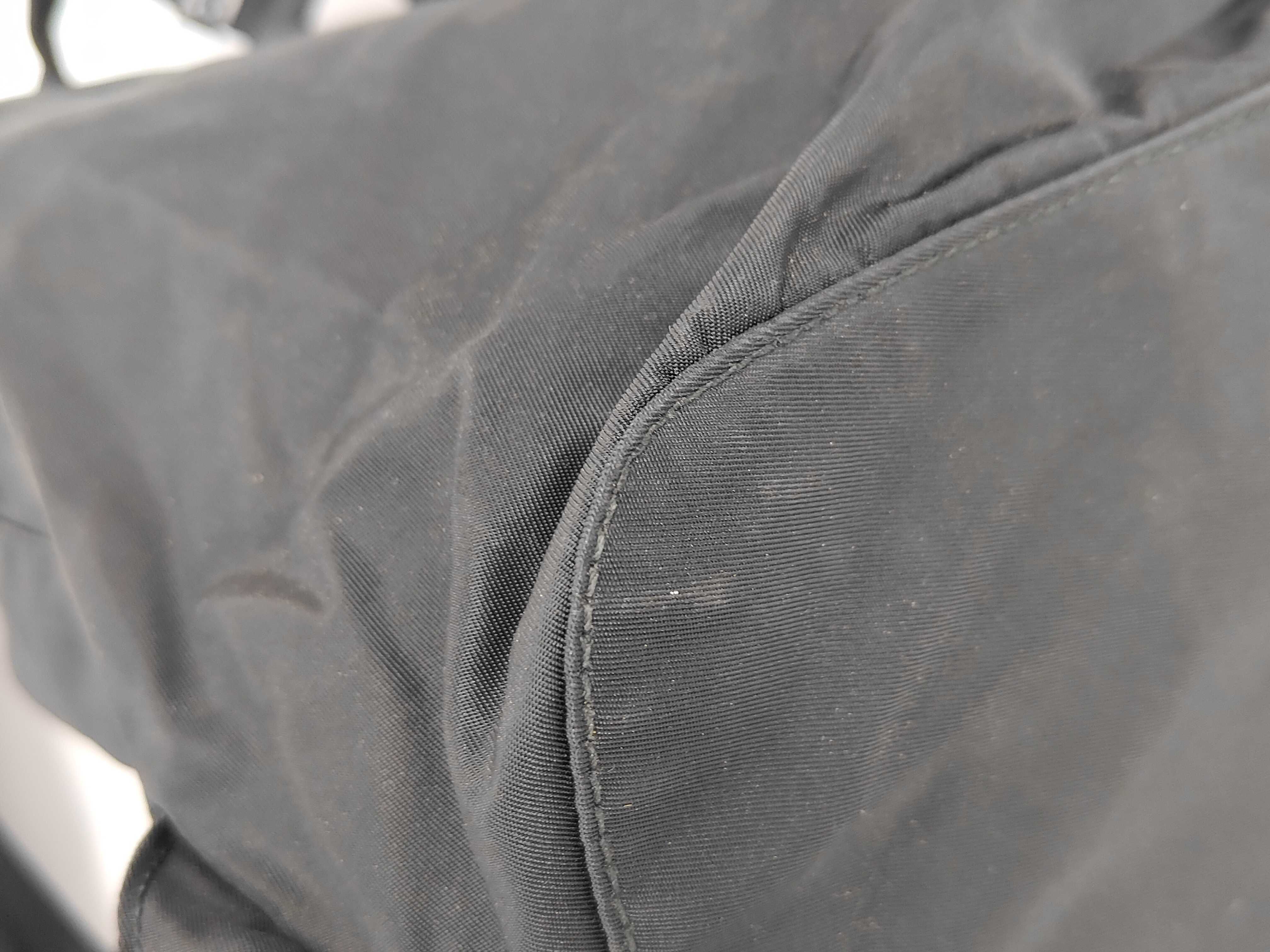 BZ6677 Nylon Backpack, Black — view 3