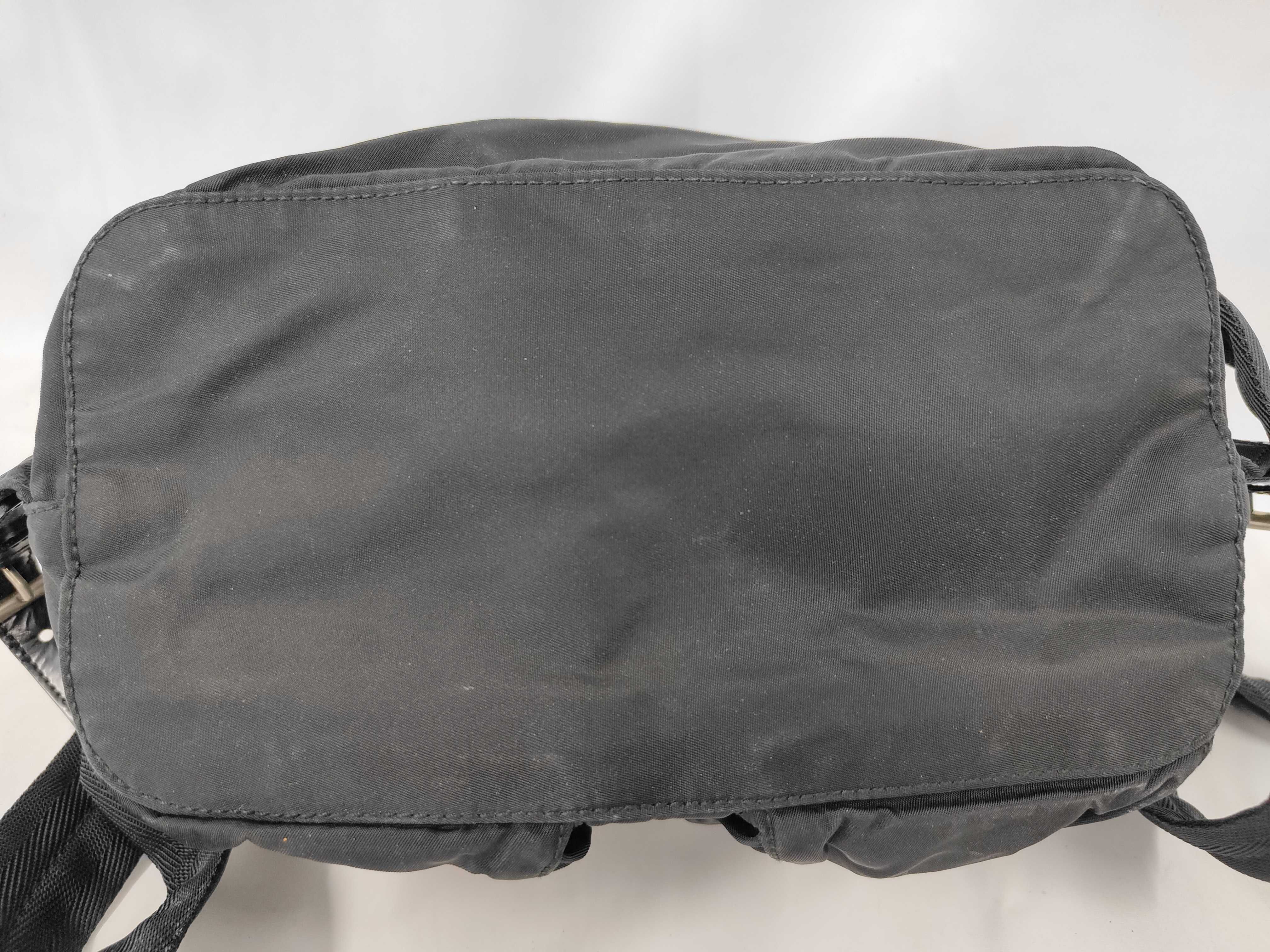 BZ6677 Nylon Backpack, Black — view 4
