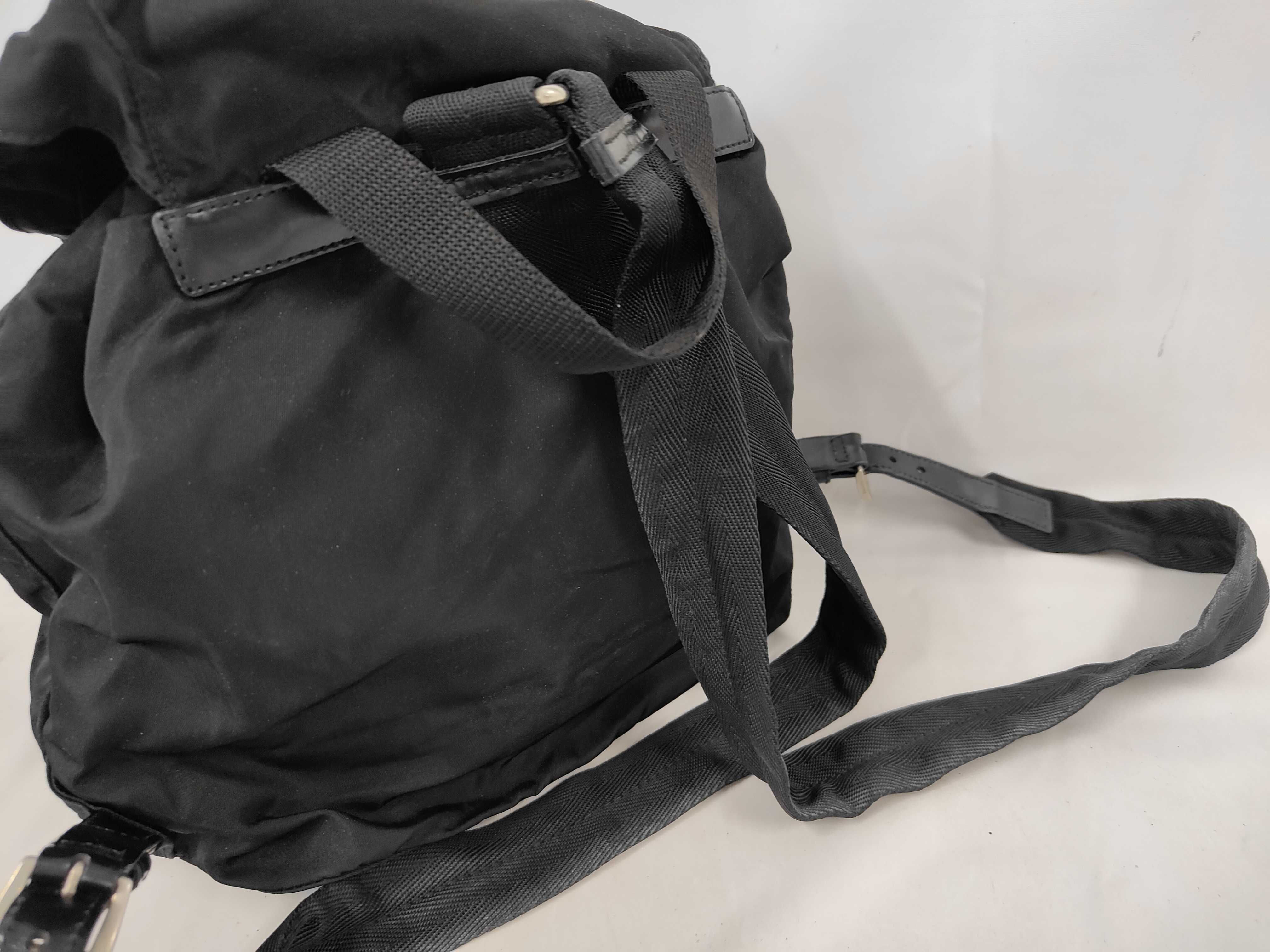 BZ6677 Nylon Backpack, Black — view 5