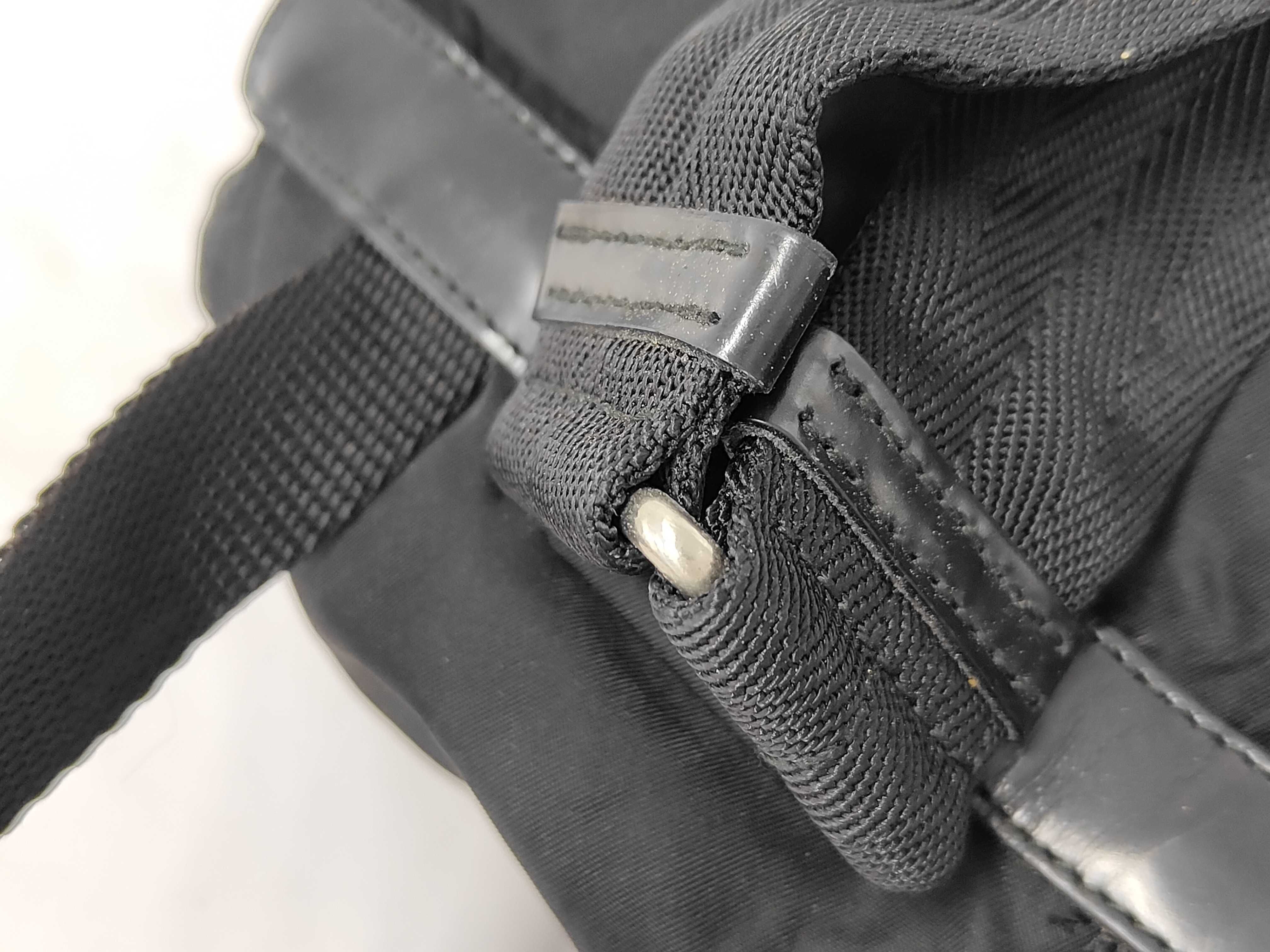 BZ6677 Nylon Backpack, Black — view 6