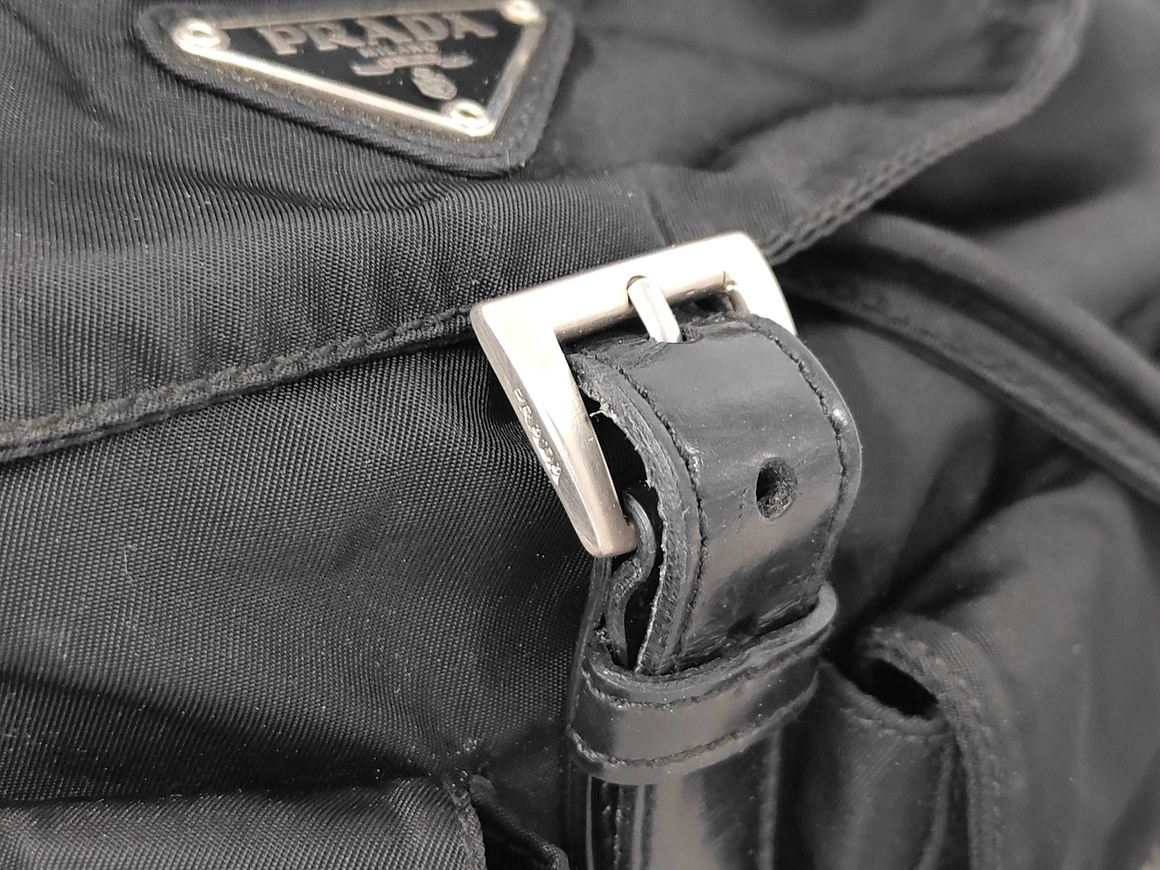 BZ6677 Nylon Backpack, Black — view 7