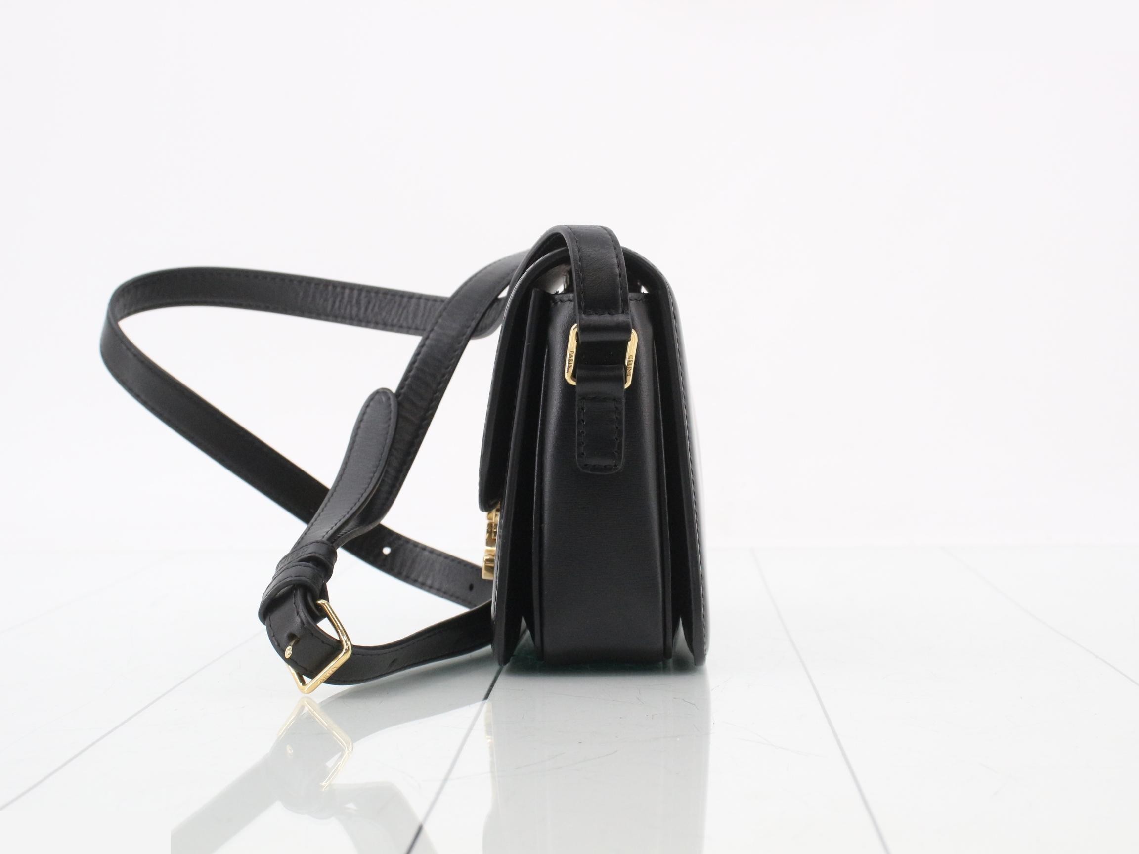 Triomphe Leather Shoulder Bag CONF. 188423BF4.38NO — view 3