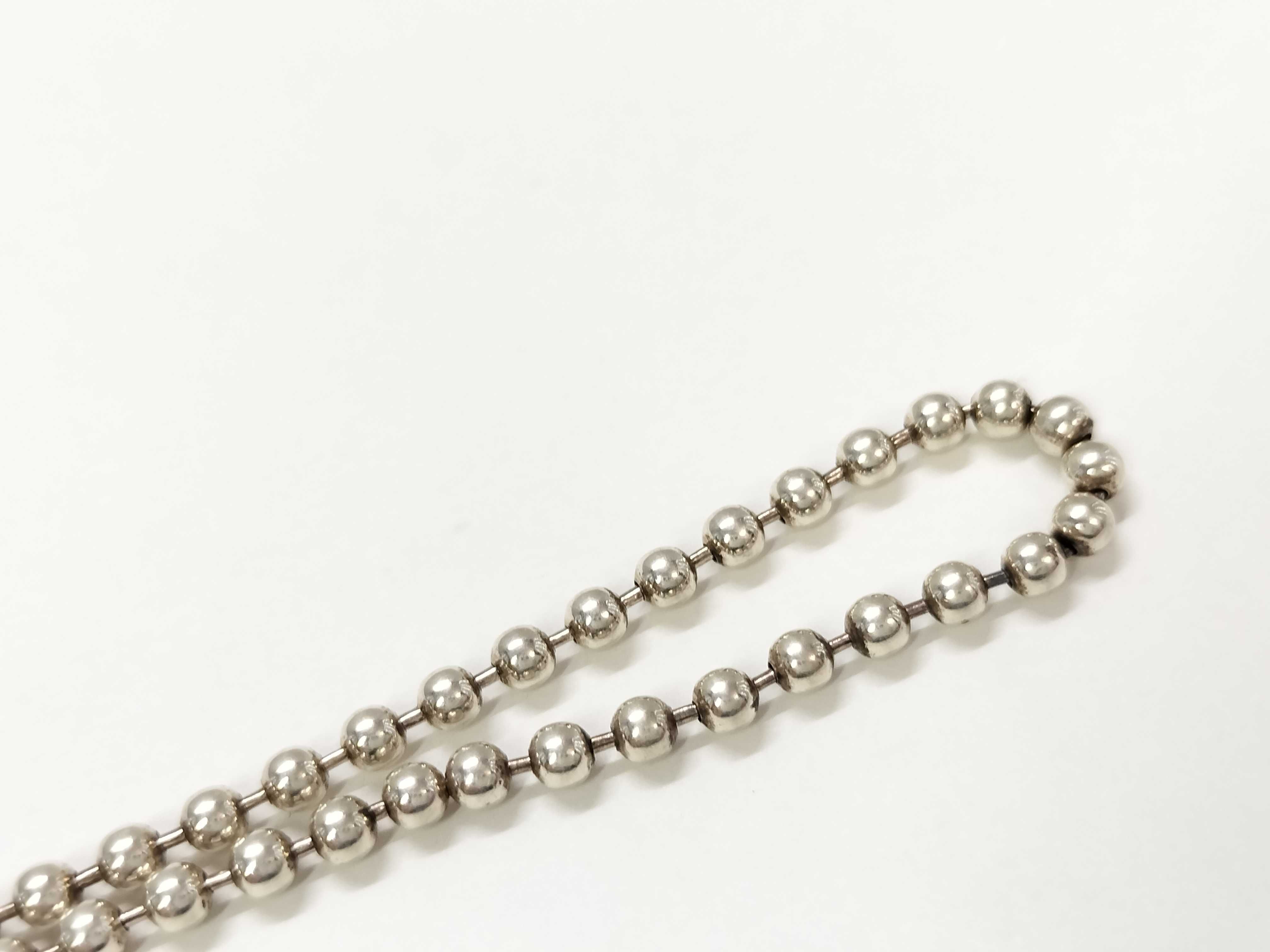 GG Interlocking Necklace, Ball Chain, AG925, 20.6g — view 4